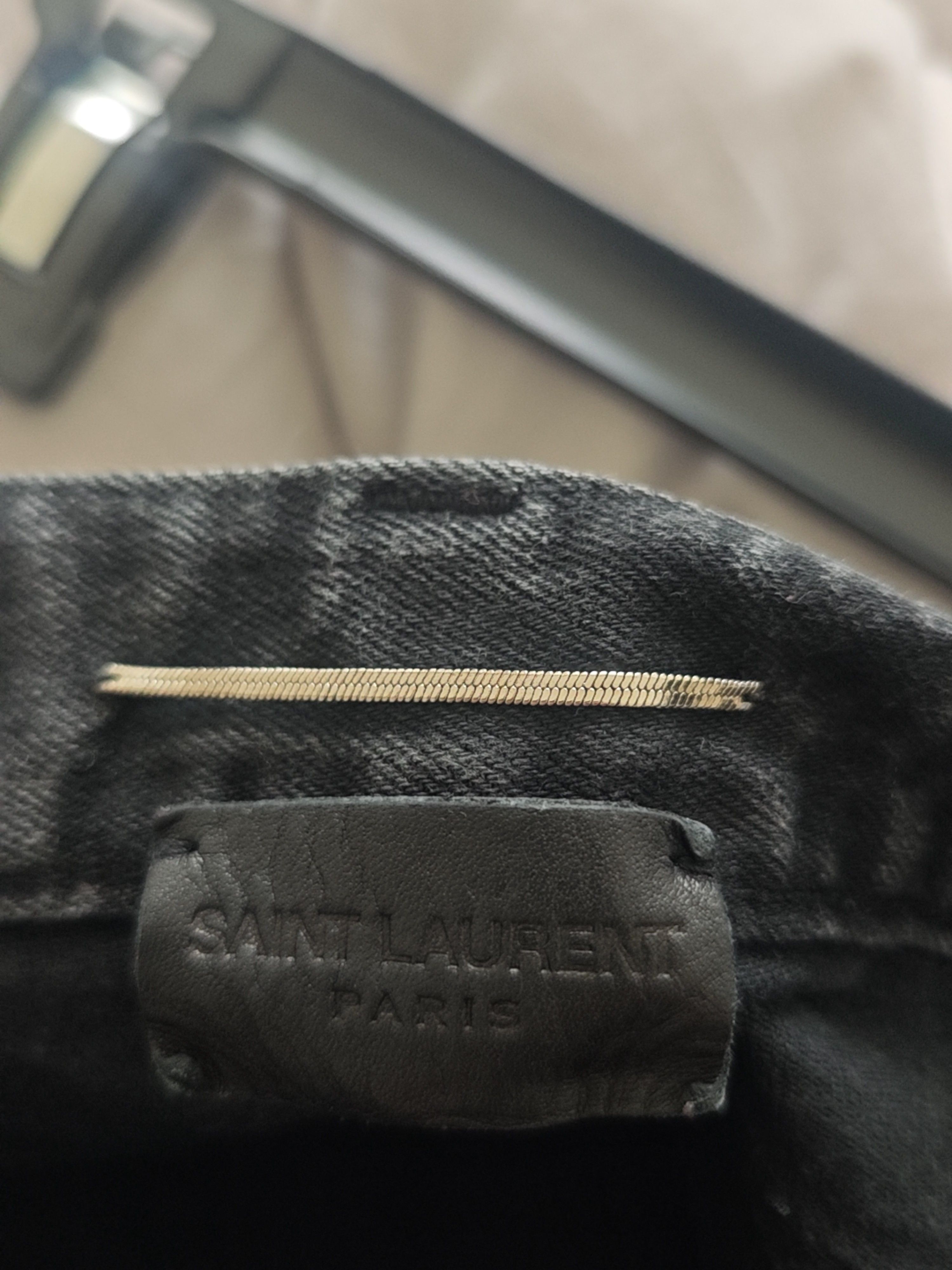 Saint Laurent Paris Saint Laurent Embroidered Logo Jeans Size 32 Size US 32 / EU 48 - 6 Thumbnail