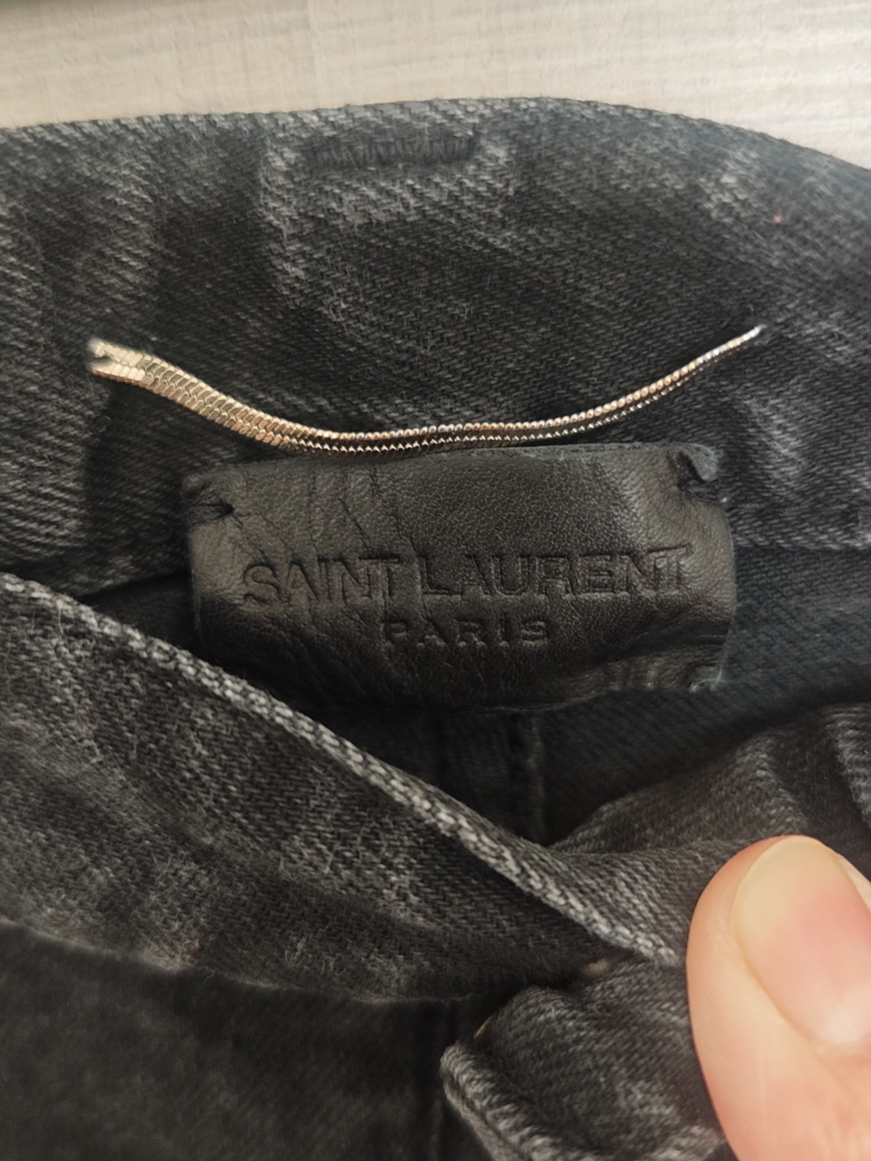 Saint Laurent Paris Saint Laurent Embroidered Logo Jeans Size 32 Size US 32 / EU 48 - 3 Thumbnail
