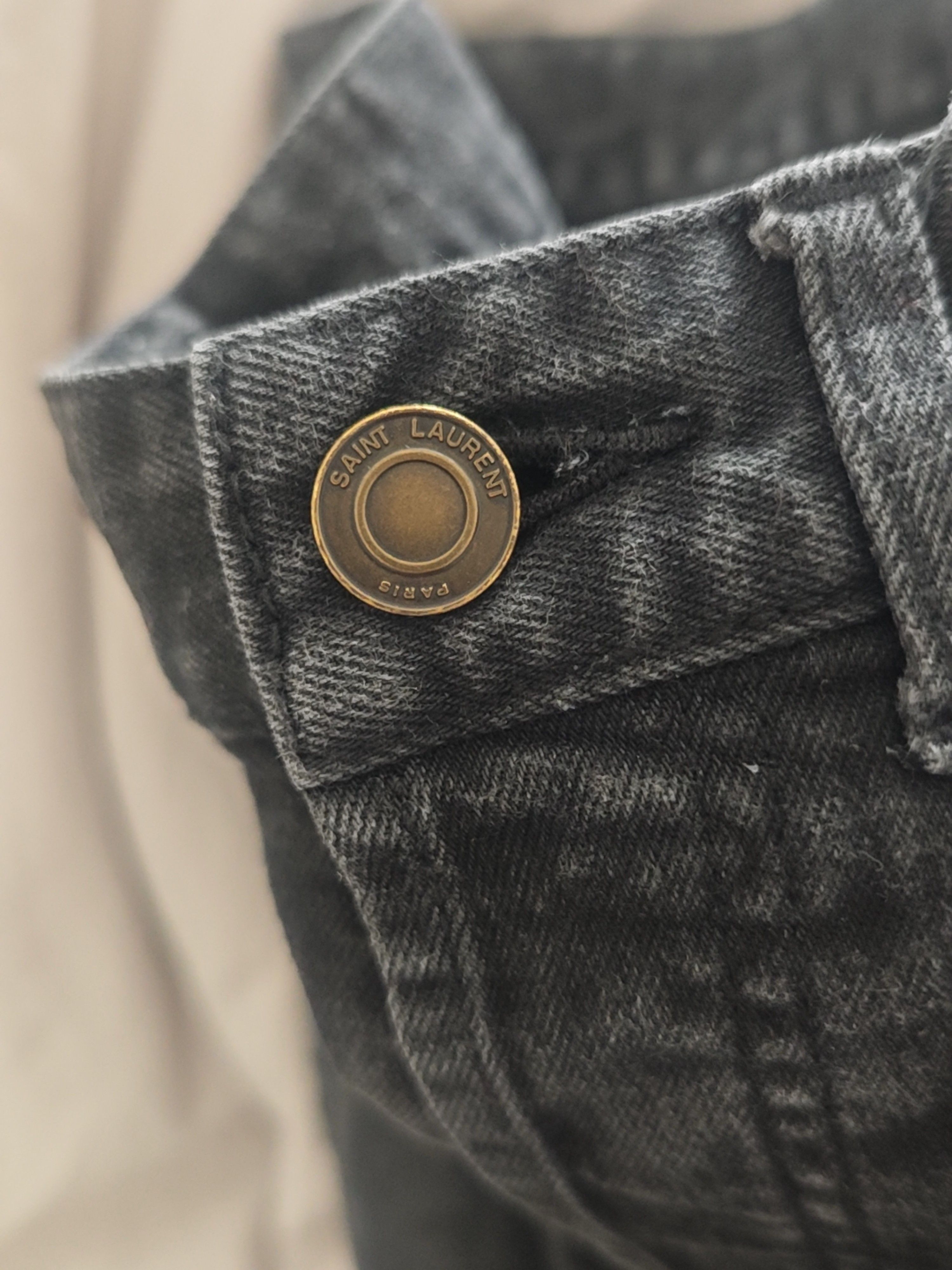 Saint Laurent Paris Saint Laurent Embroidered Logo Jeans Size 32 Size US 32 / EU 48 - 9 Thumbnail