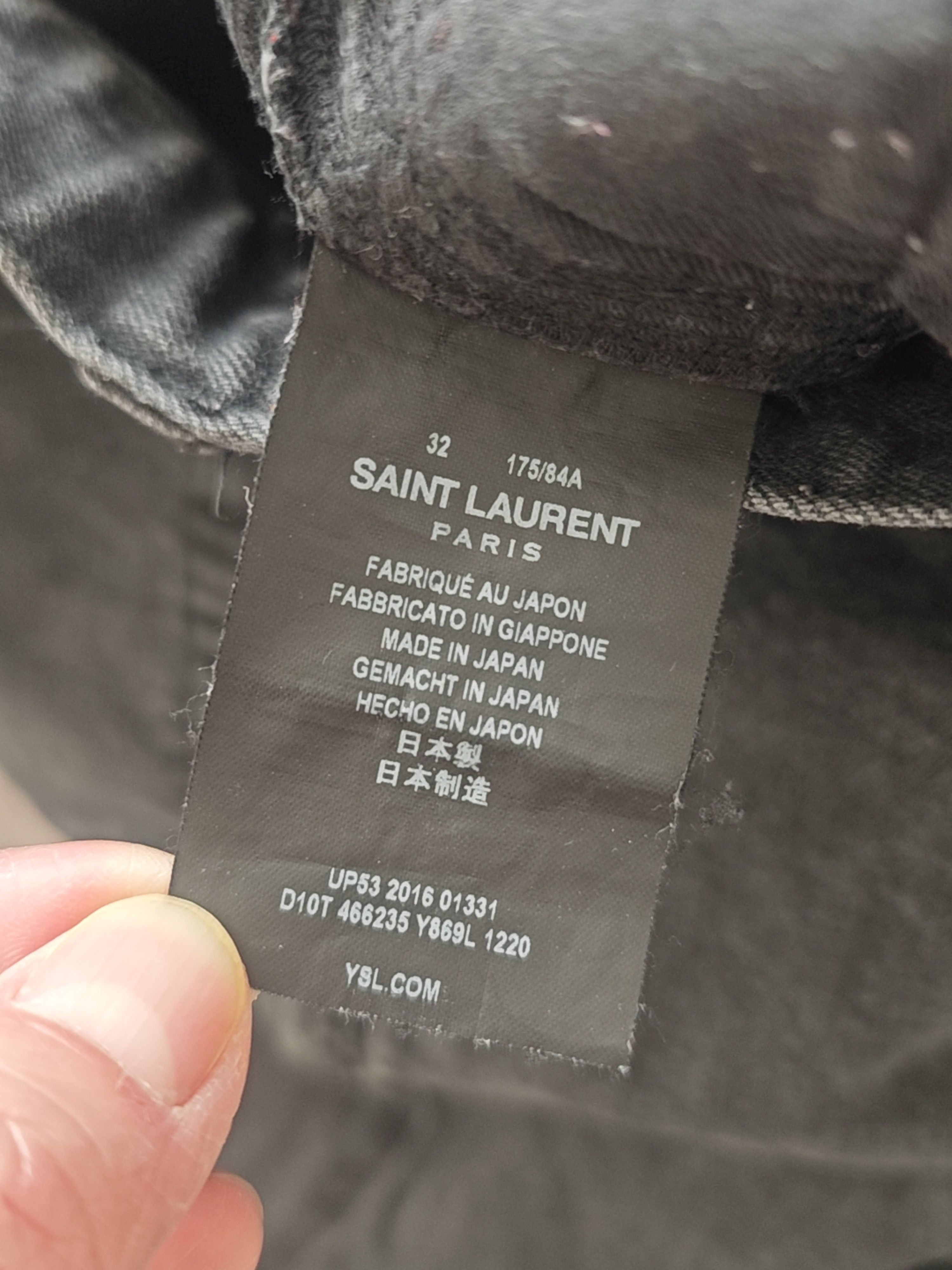 Saint Laurent Paris Saint Laurent Embroidered Logo Jeans Size 32 Size US 32 / EU 48 - 4 Thumbnail