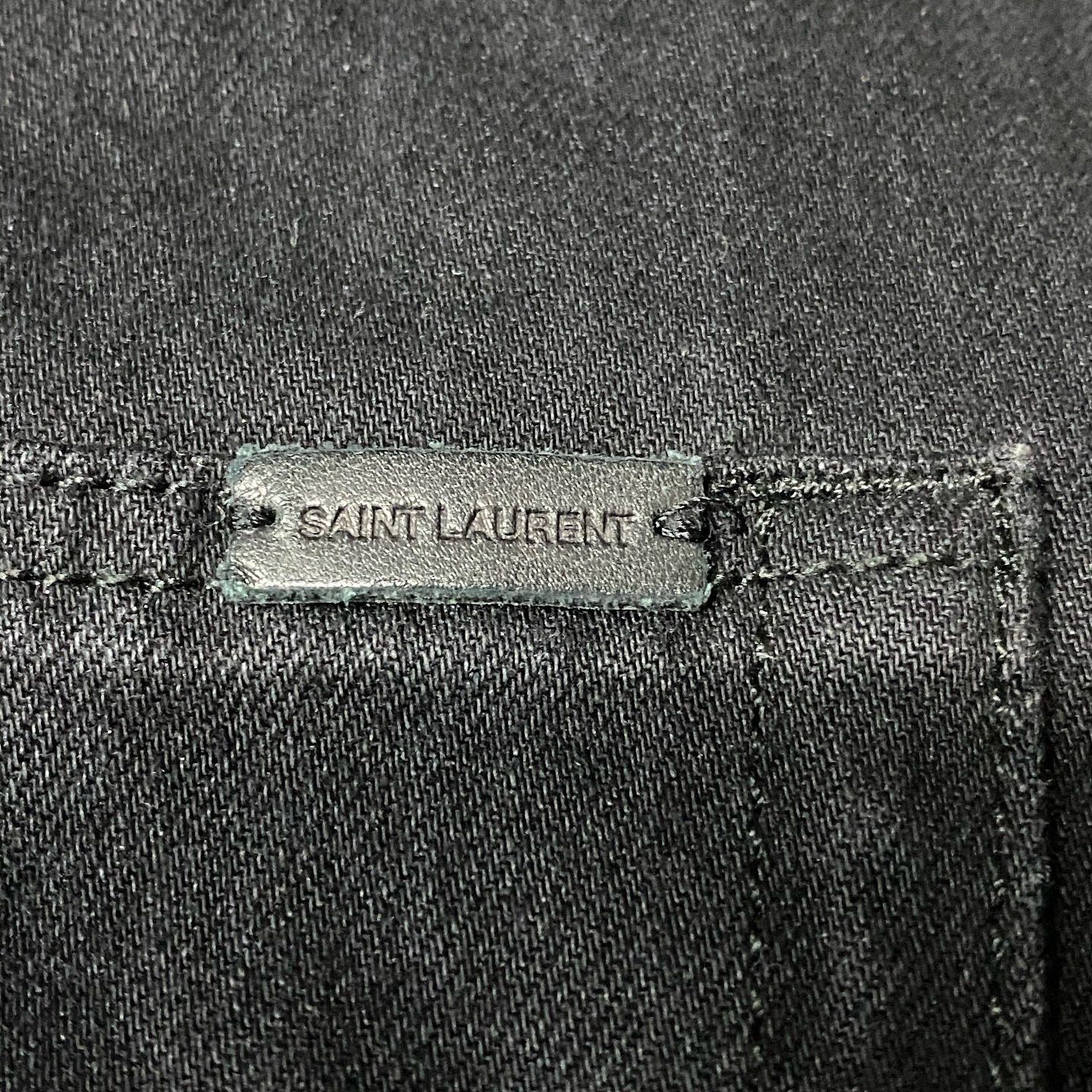 Saint Laurent Paris Saint Laurent Black Denim Jeans Size 34 Size US 34 / EU 50 - 7 Thumbnail