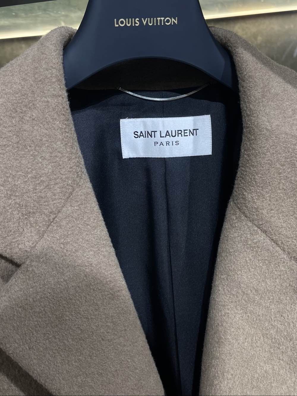 Saint Laurent Paris Saint Laurent Wool Angora Blend Overcoat Size M Size US M / EU 48-50 / 2 - 3 Thumbnail