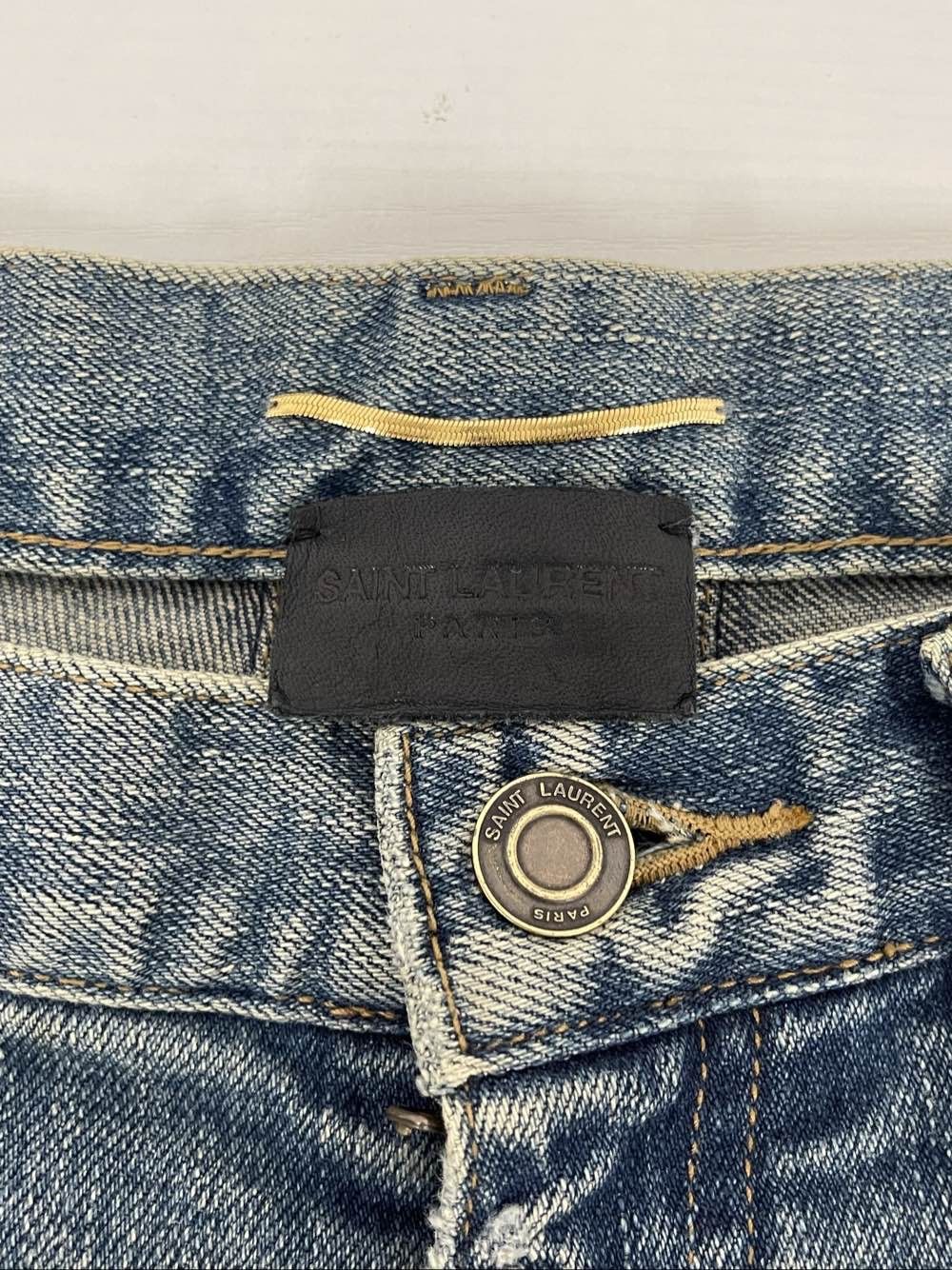 Saint Laurent Paris Saint Laurent Distressed Denim Jeans Size 28 Size US 28 / EU 44 - 3 Thumbnail