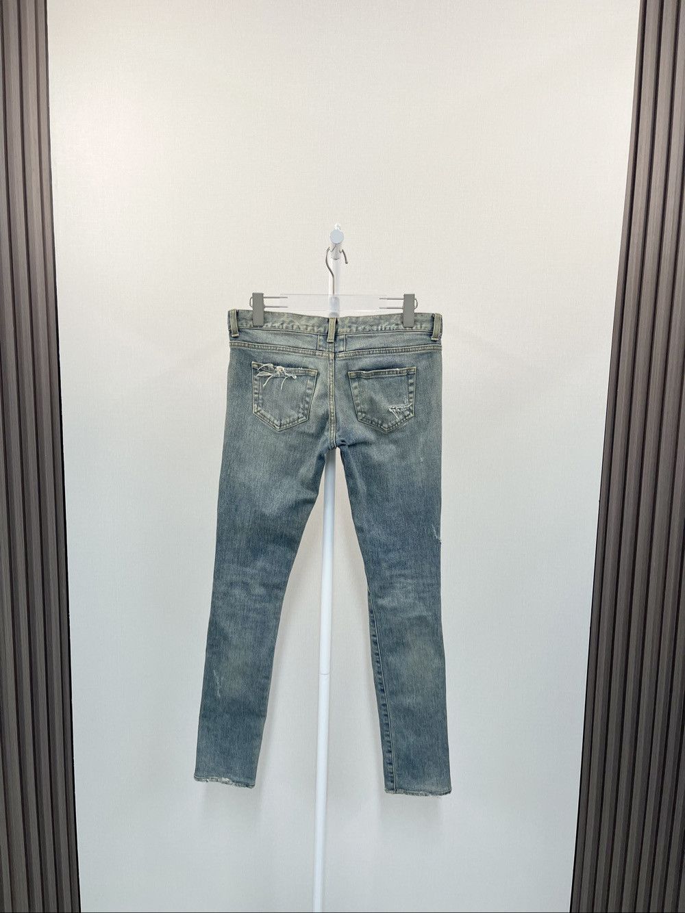 Saint Laurent Paris Saint Laurent Distressed Denim Jeans Size 28 Size US 28 / EU 44 - 2 Thumbnail