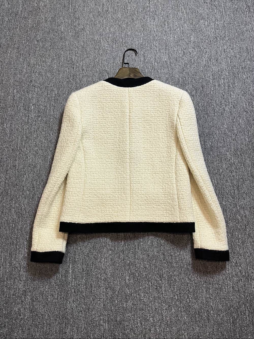 Saint Laurent Paris Saint Laurent Ivory Tweed Jacket Size 38 Size S / US 4 / IT 40 - 2 Thumbnail