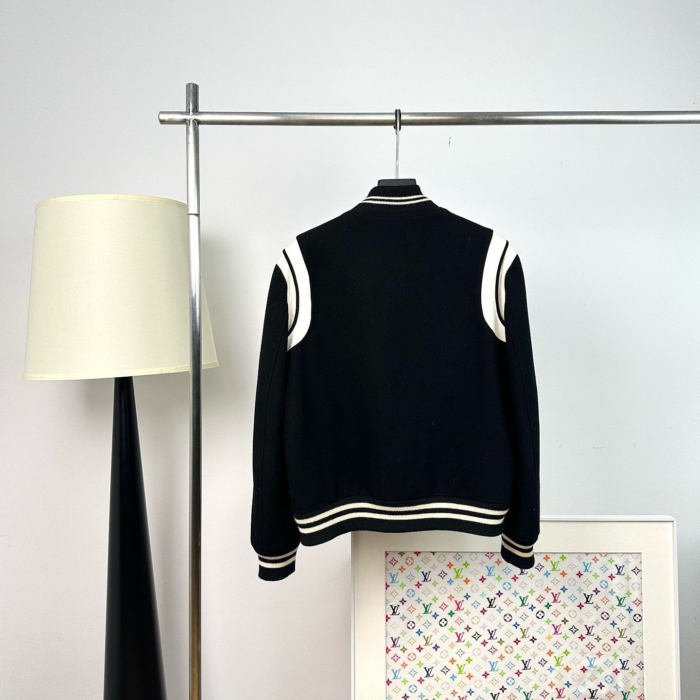 Saint Laurent Paris Saint Laurent Striped Varsity Jacket Size 52 Size US L / EU 52-54 / 3 - 2 Thumbnail