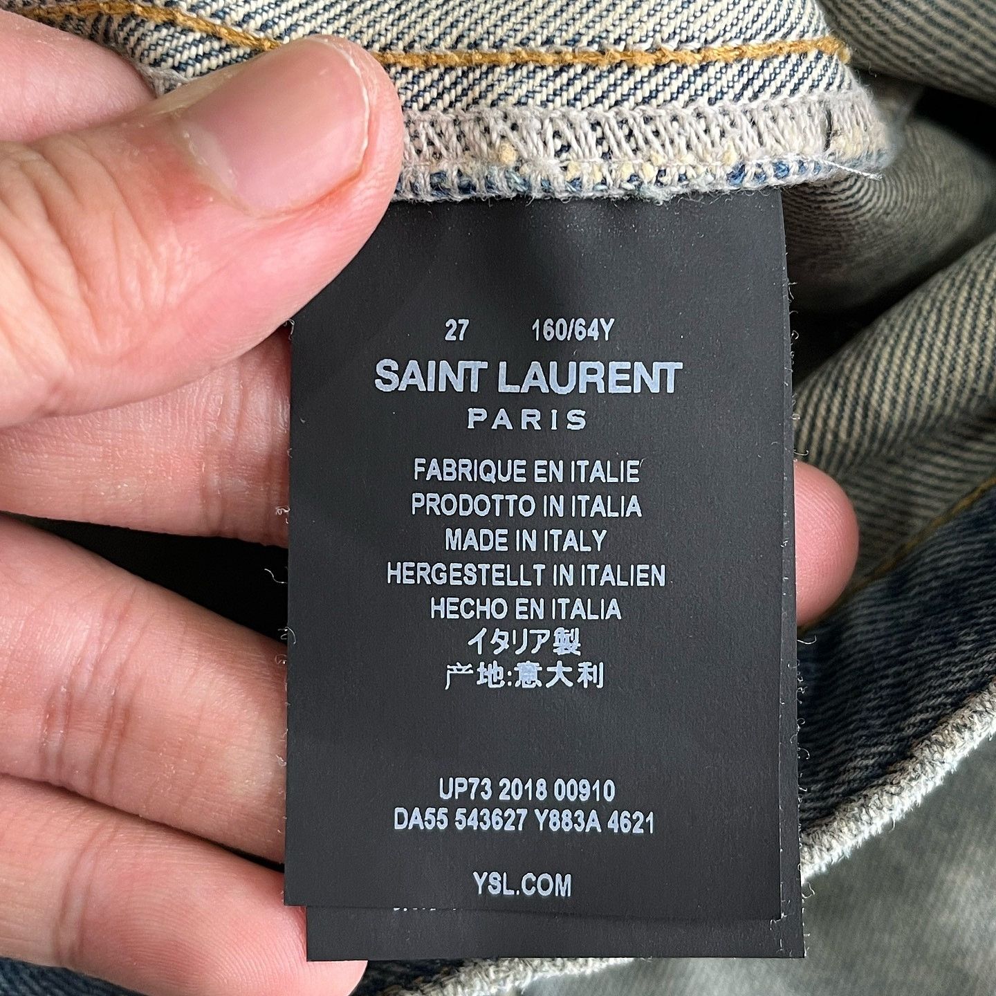 Saint Laurent Paris Saint Laurent Button Front Mini Skirt Size 27 Size 27" / US 4 / IT 40 - 4 Thumbnail
