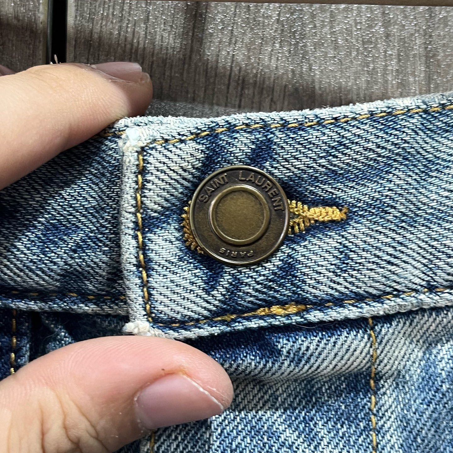 Saint Laurent Paris Saint Laurent Button Front Mini Skirt Size 27 Size 27" / US 4 / IT 40 - 7 Thumbnail