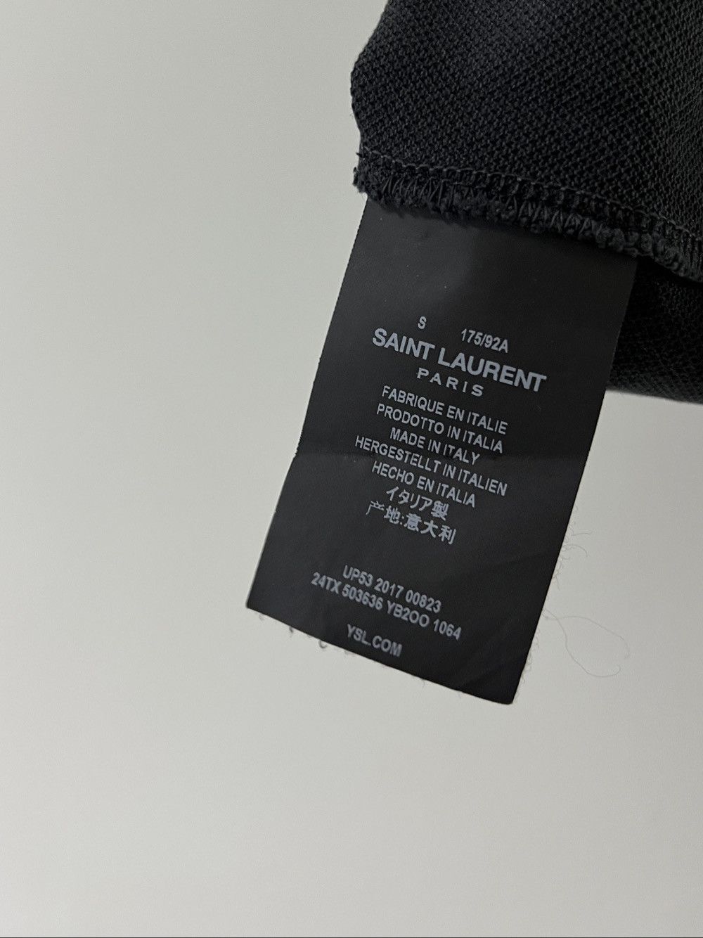 Saint Laurent Paris Saint Laurent Logo Patch Polo Shirt Size S Size US S / EU 44-46 / 1 - 4 Thumbnail