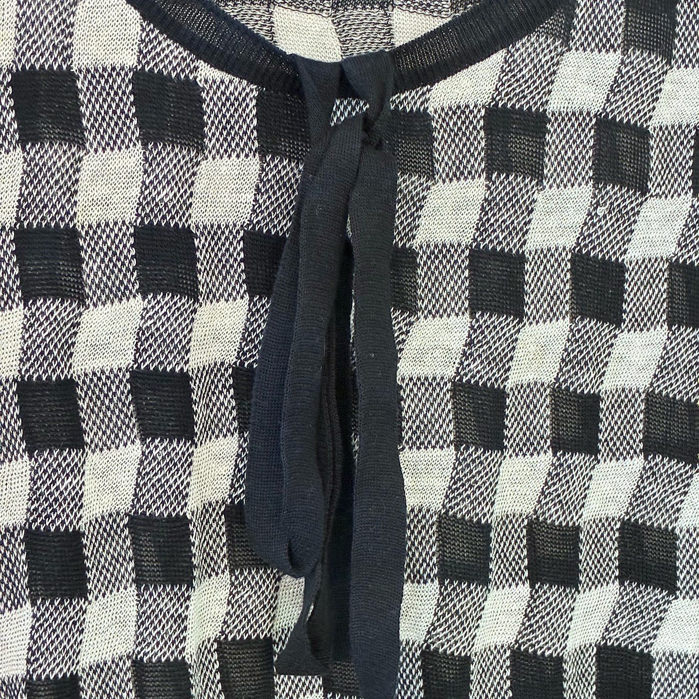 Saint Laurent Paris Saint Laurent Rive Gauche Check Knit Top Size M Size M / US 6-8 / IT 42-44 - 5 Thumbnail