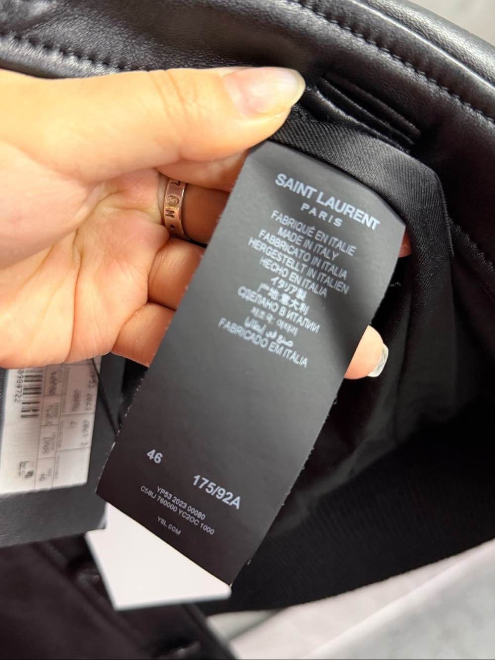 Saint Laurent Paris Saint Laurent Leather Jacket Size S Size US S / EU 44-46 / 1 - 4 Thumbnail