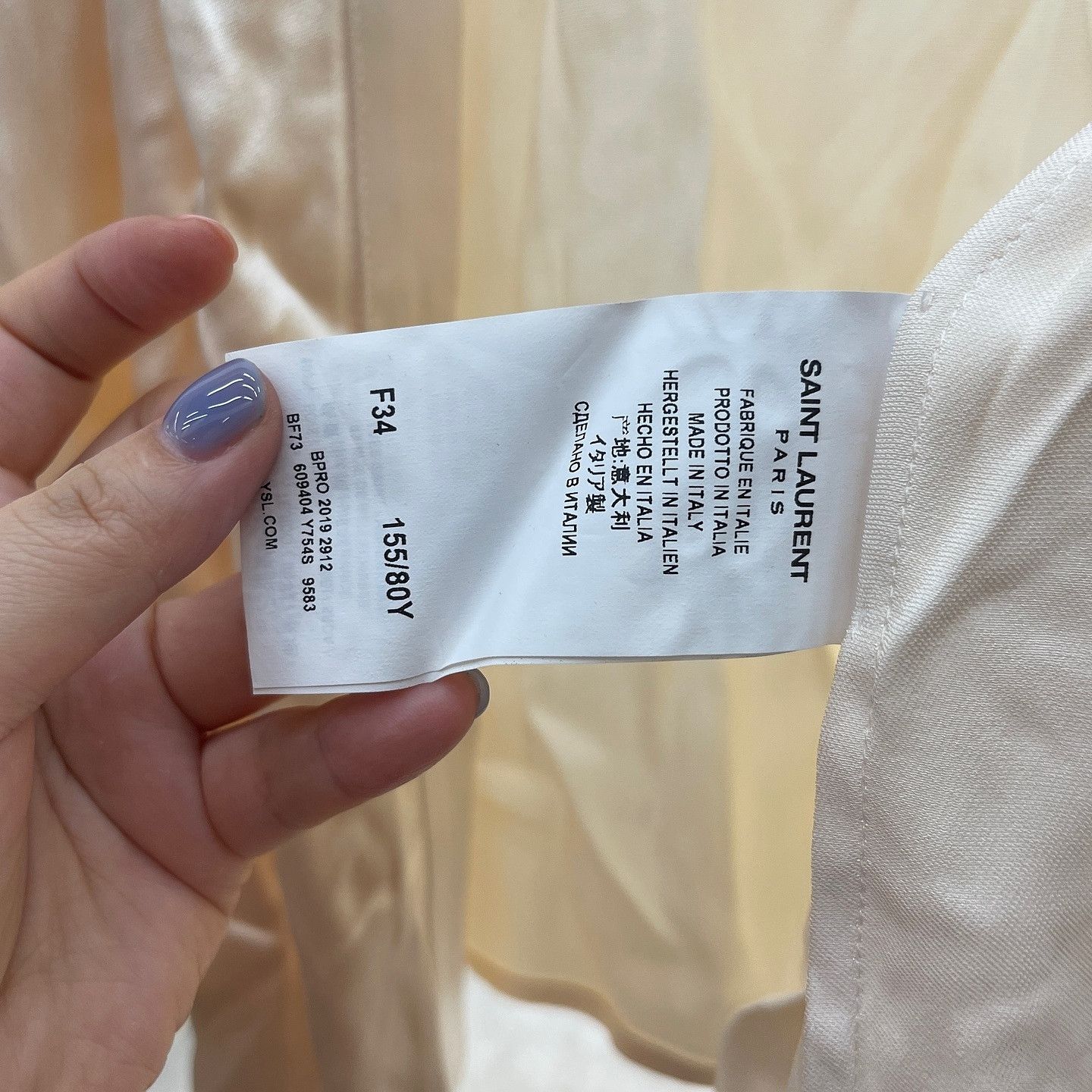 Saint Laurent Paris Saint Laurent Silk Draped Blouse Size 34 Size XS / US 0-2 / IT 36-38 - 4 Thumbnail