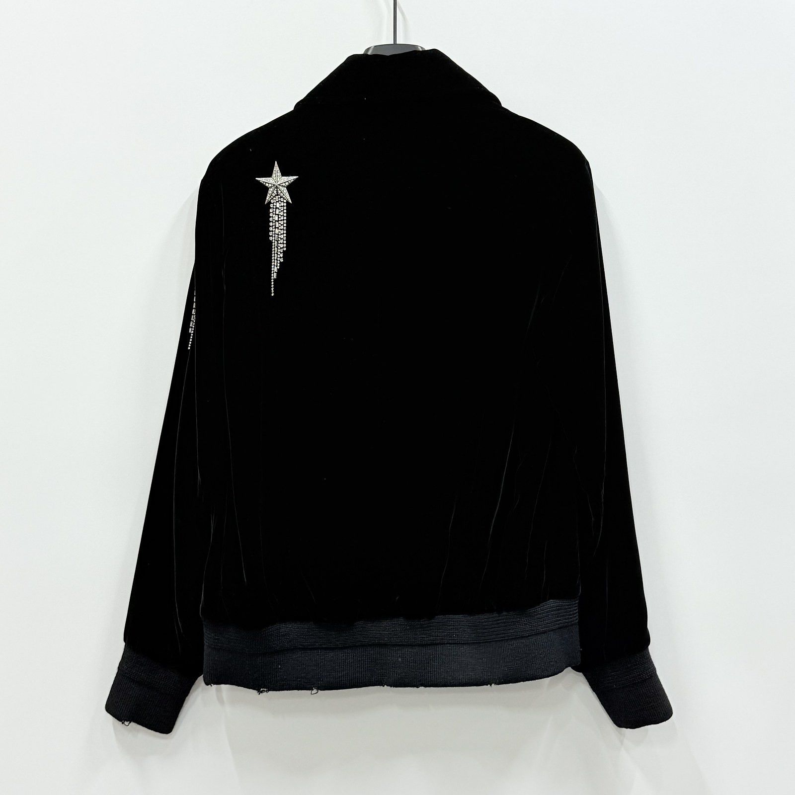 Saint Laurent Paris Saint Laurent Rhinestone Star Velvet Jacket Size 38 Size S / US 4 / IT 40 - 2 Thumbnail