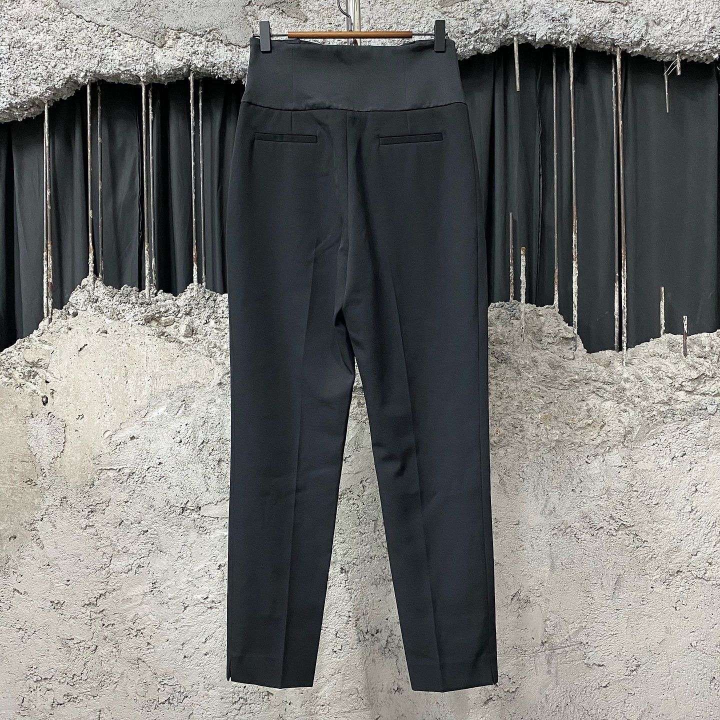Saint Laurent Paris Saint Laurent High Waist Trousers Size F38 Size 27" / US 4 / IT 40 - 2 Thumbnail