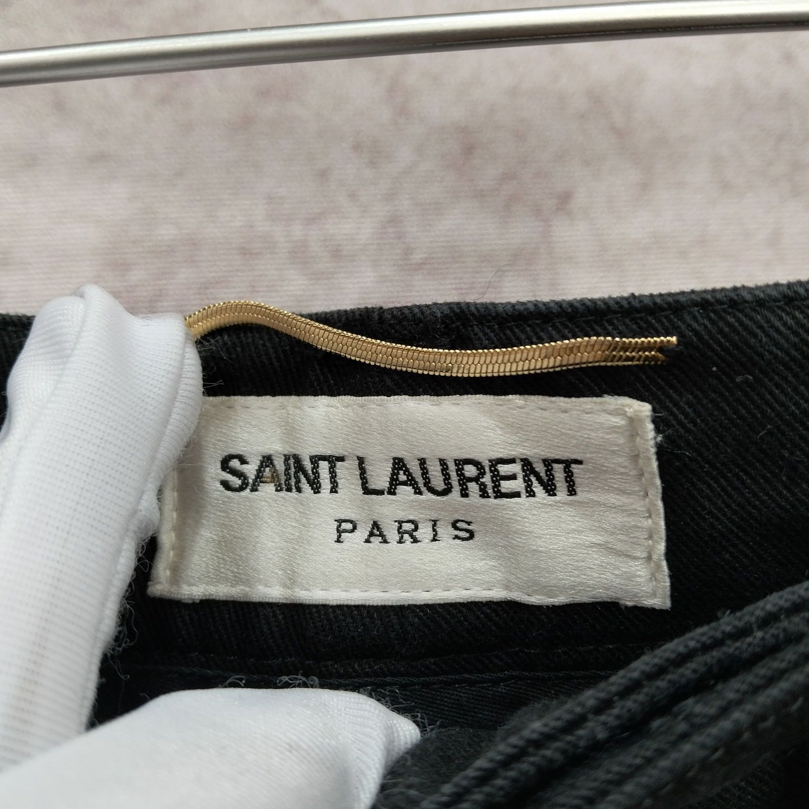 Saint Laurent Paris Saint Laurent Gold Star Embroidered Shorts Size 38 Size 27" / US 4 / IT 40 - 3 Thumbnail