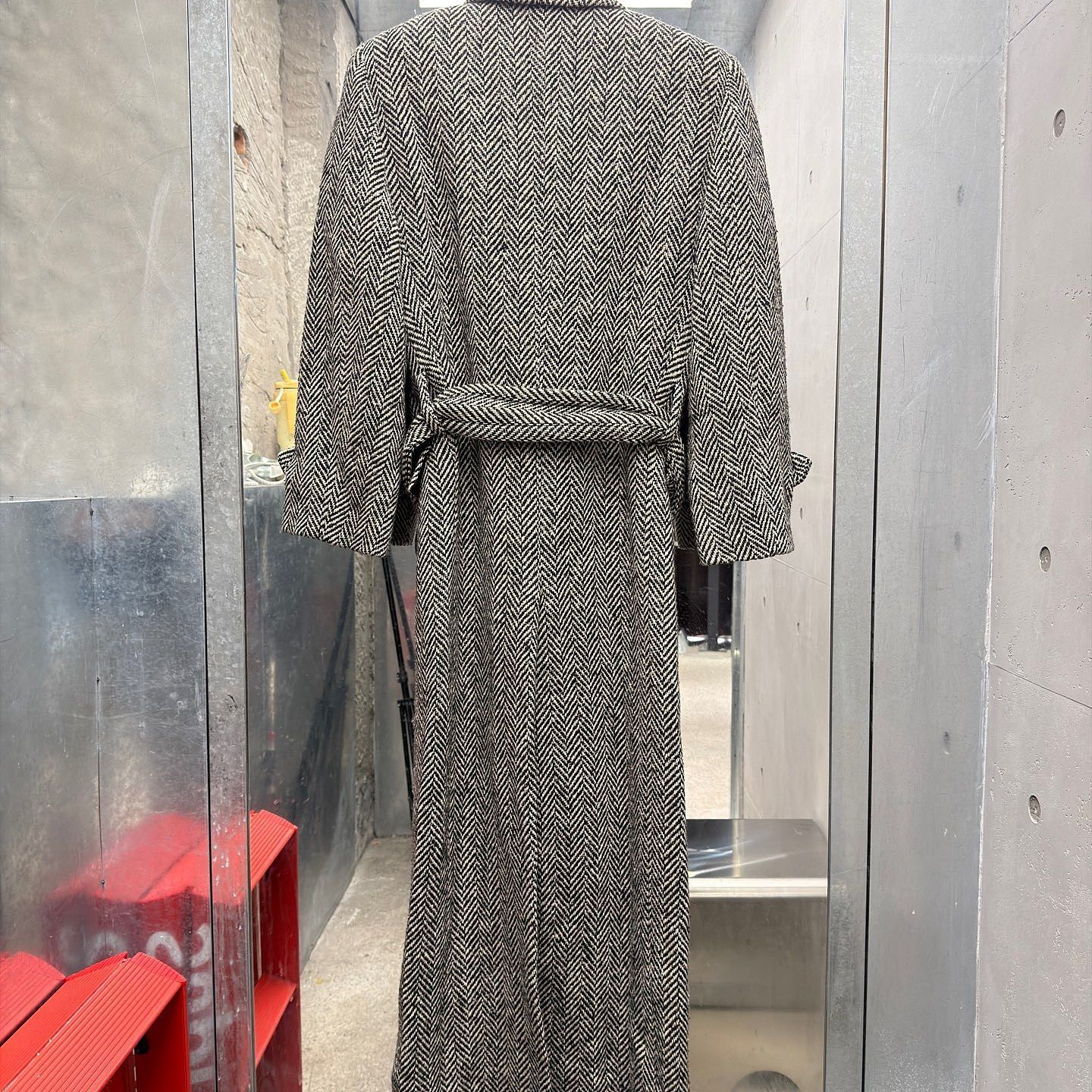 Saint Laurent Paris Saint Laurent Herringbone Wool Coat Size FR 36 Size XS / US 0-2 / IT 36-38 - 2 Thumbnail