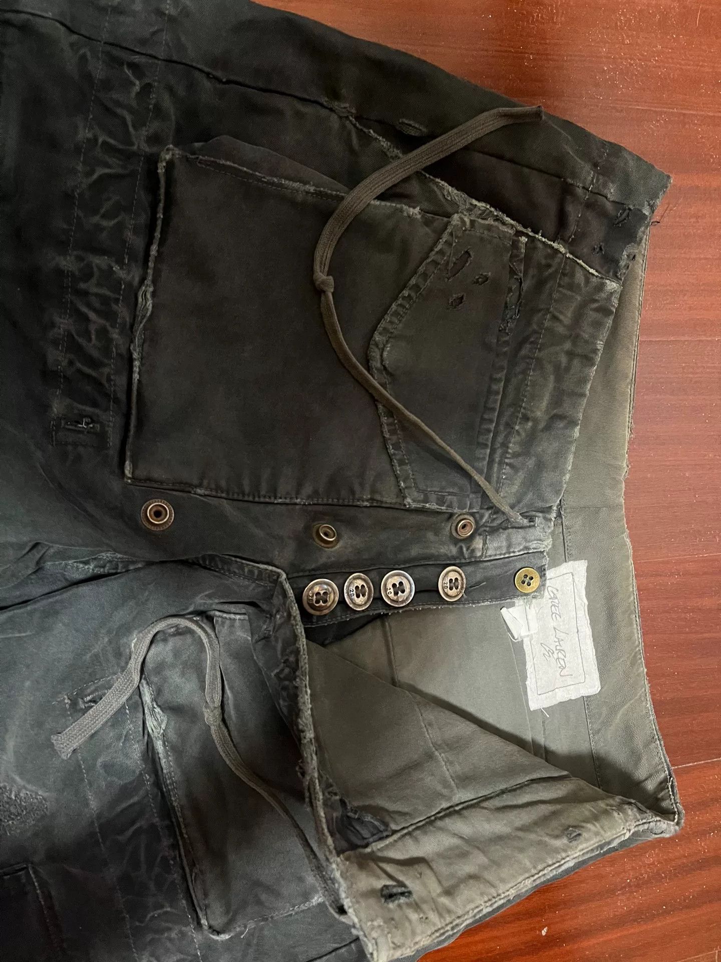 Greg Lauren Greg Lauren 17SS Vintage Military Cropped Pants Size US 26 / EU 42 - 4 Thumbnail