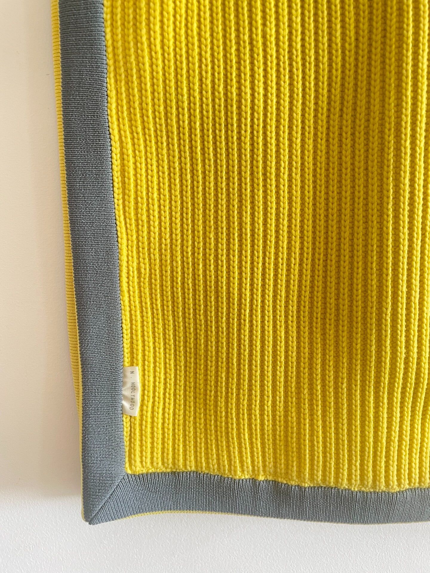 N.Hoolywood N.HOOLYWOOD Knit Contrast Edge Scarf Size ONE SIZE - 4 Thumbnail