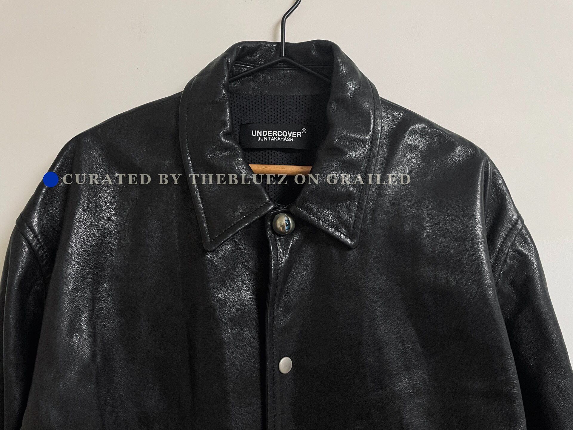 Undercover UNDERCOVER Eye Button Oversized Leather Jacket Size US L / EU 52-54 / 3 - 3 Thumbnail