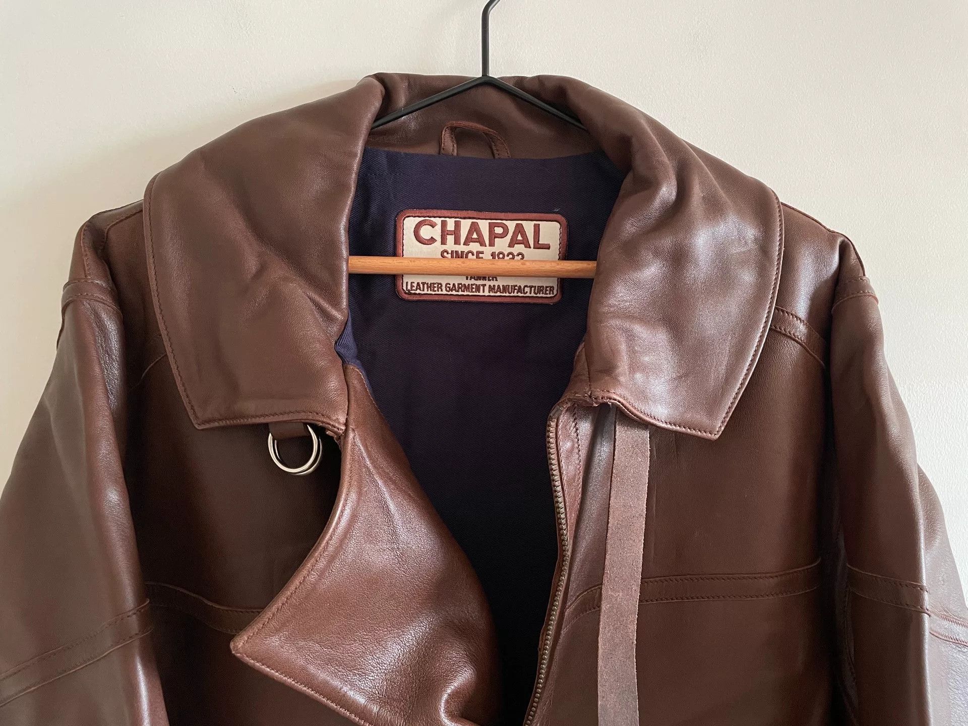 Vintage CHAPAL VINTAGE Leather Jacket Size US L / EU 52-54 / 3 - 3 Thumbnail