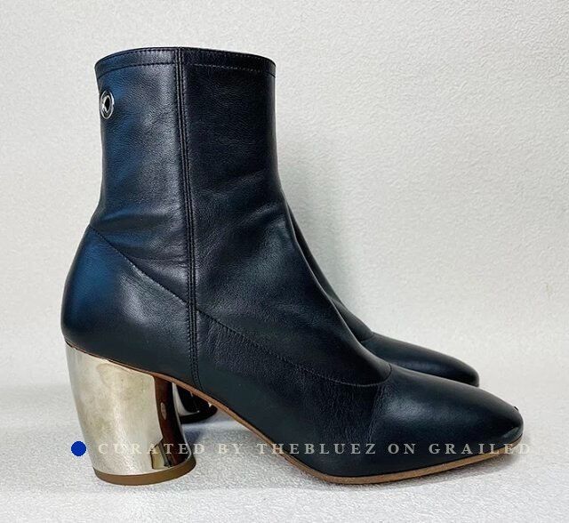 Proenza Schouler Proenza Schouler Metallic Heel Leather Ankle Boots Size US 5 / IT 35 - 2 Thumbnail
