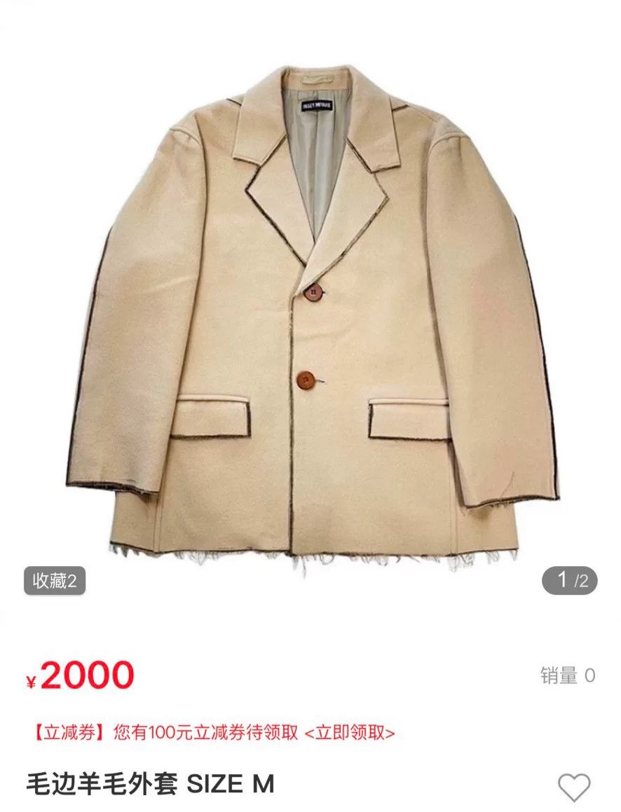 Issey Miyake Issey Miyake Wool Blazer Jacket Size US M / EU 48-50 / 2 - 7 Thumbnail