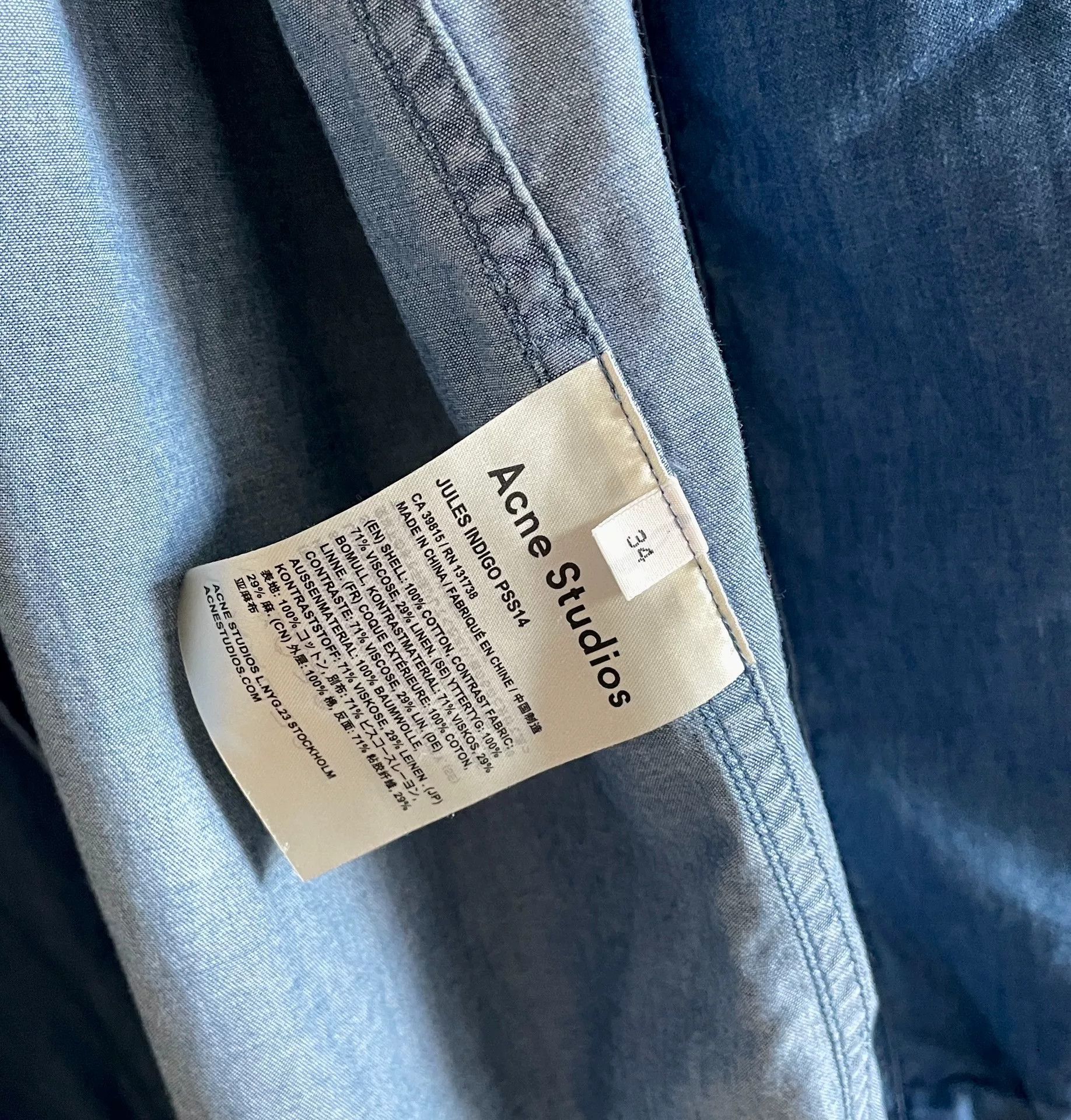 Acne Studios Acne Studios Soft Denim Drawstring Trench Size XXS / US 00 / IT 34 - 9 Thumbnail