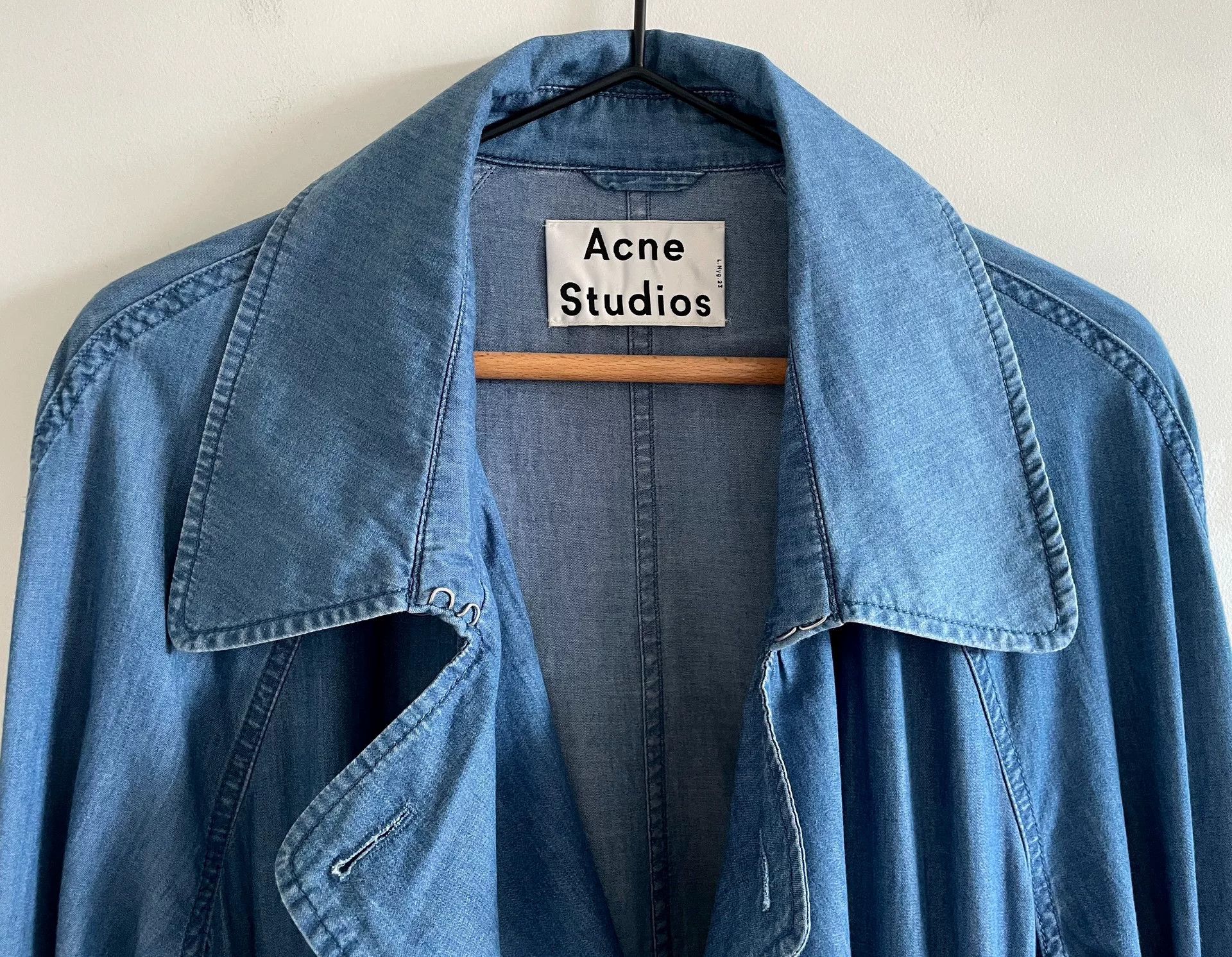 Acne Studios Acne Studios Soft Denim Drawstring Trench Size XXS / US 00 / IT 34 - 4 Thumbnail