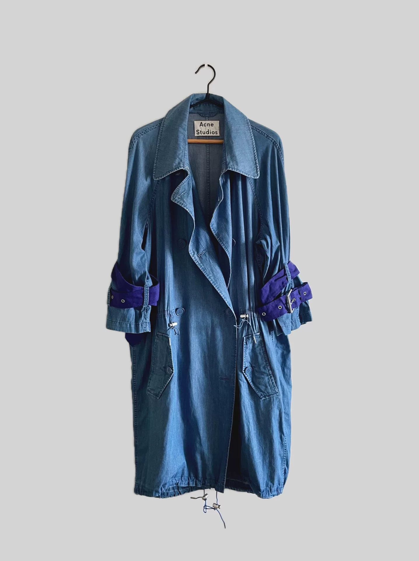 Acne Studios Acne Studios Soft Denim Drawstring Trench Size XXS / US 00 / IT 34 - 2 Thumbnail