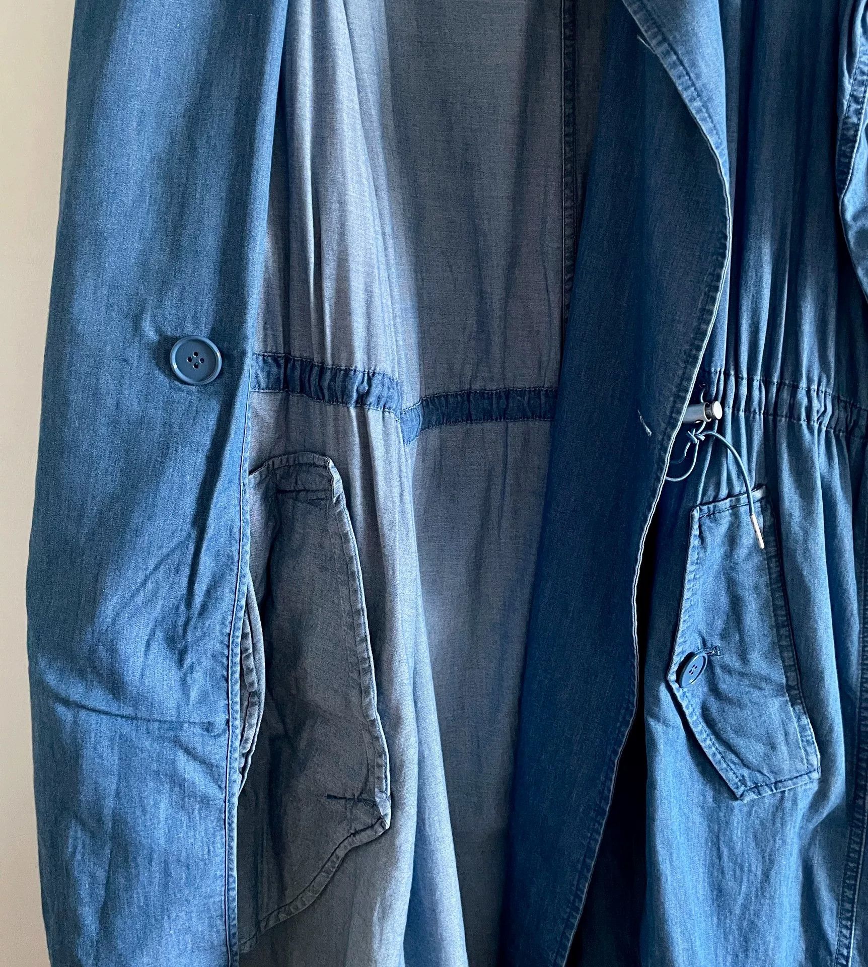 Acne Studios Acne Studios Soft Denim Drawstring Trench Size XXS / US 00 / IT 34 - 6 Thumbnail