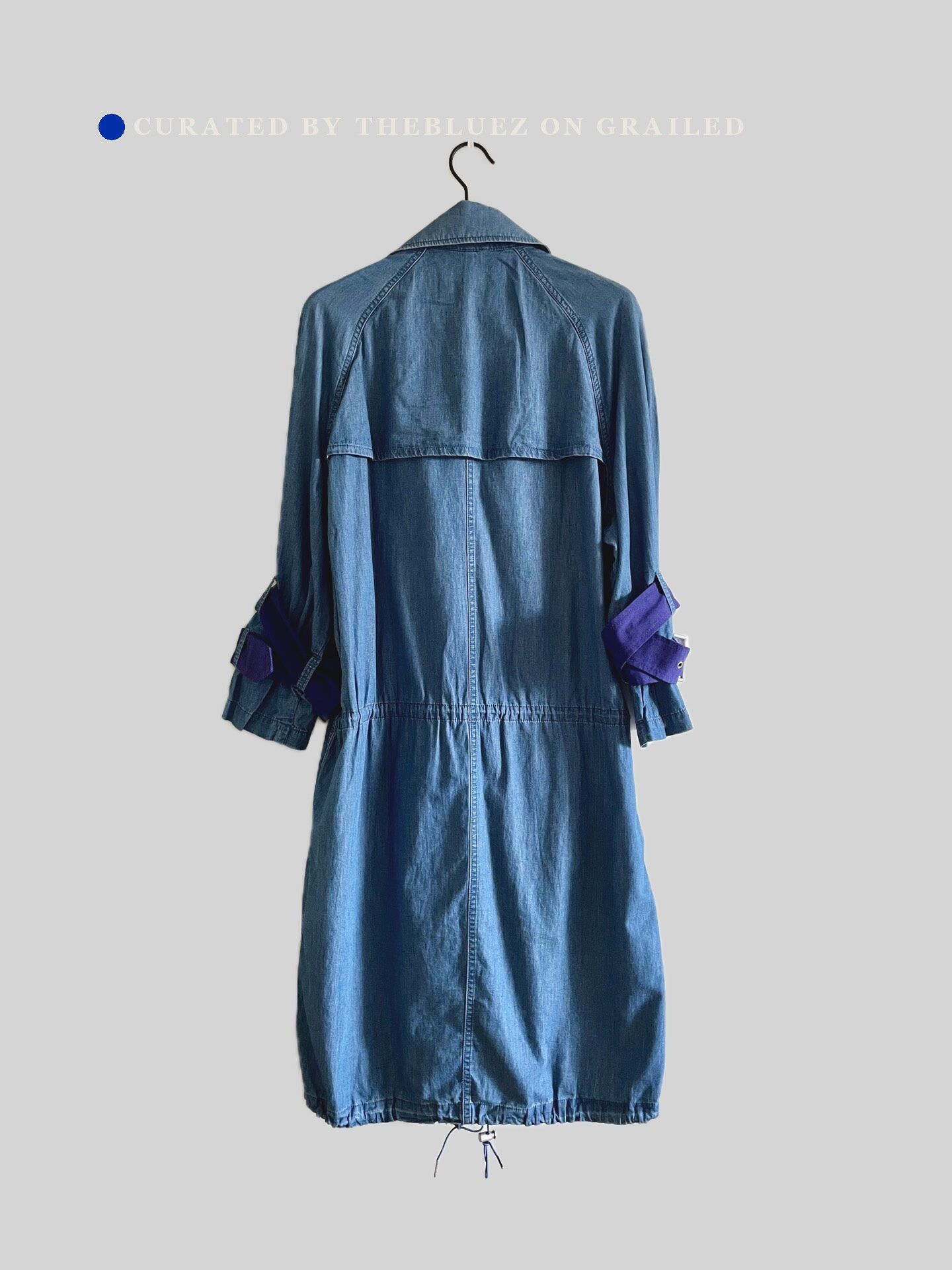 Acne Studios Acne Studios Soft Denim Drawstring Trench Size XXS / US 00 / IT 34 - 3 Thumbnail