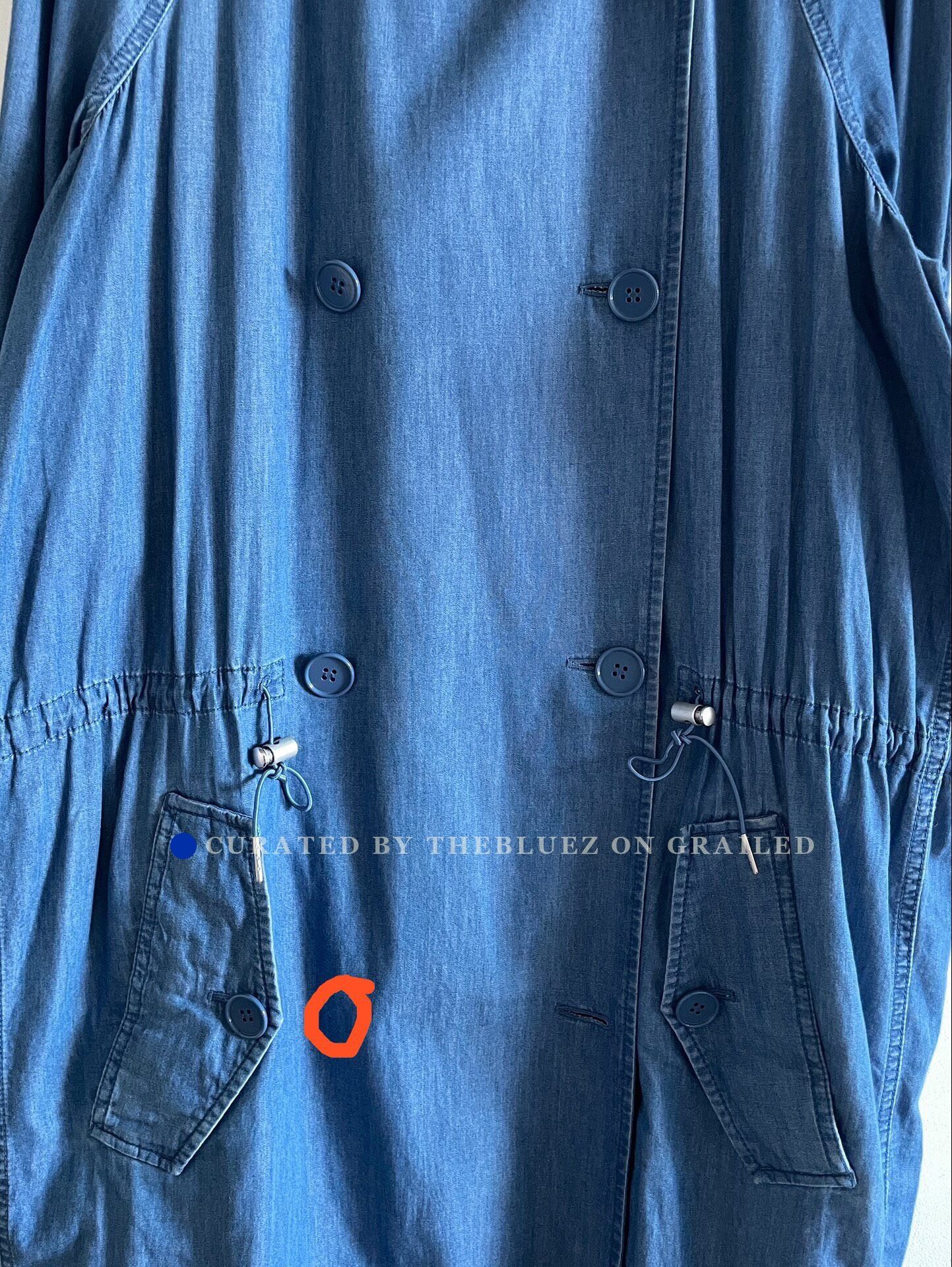 Acne Studios Acne Studios Soft Denim Drawstring Trench Size XXS / US 00 / IT 34 - 5 Thumbnail