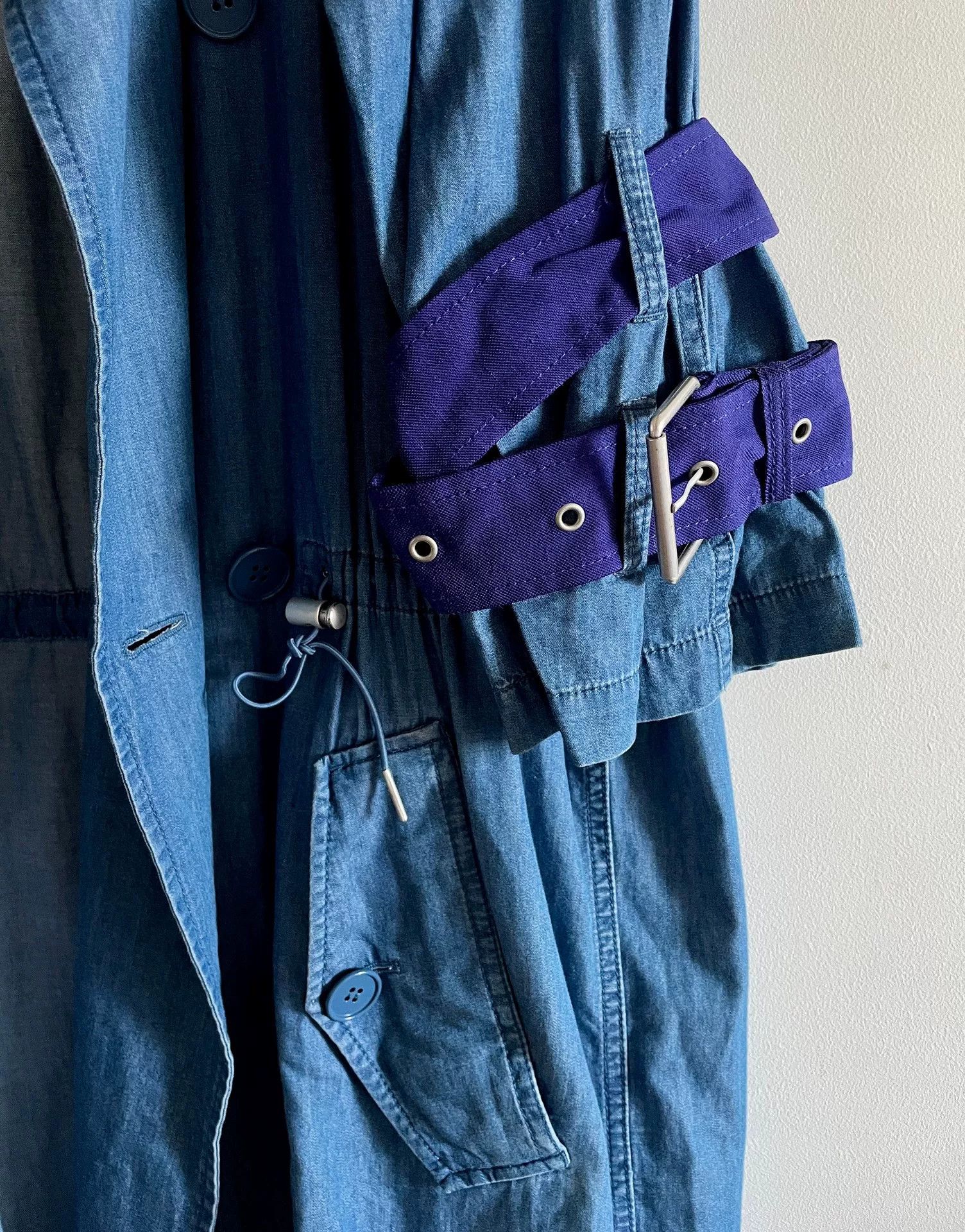 Acne Studios Acne Studios Soft Denim Drawstring Trench Size XXS / US 00 / IT 34 - 7 Thumbnail