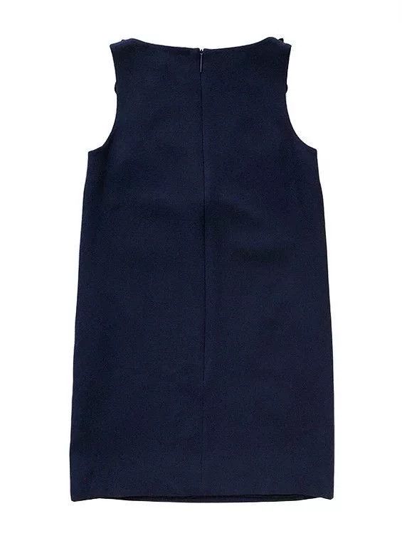 Christopher Kane Christopher Kane Leather Appliqué Wool Dress Size XS / US 0-2 / IT 36-38 - 2 Thumbnail