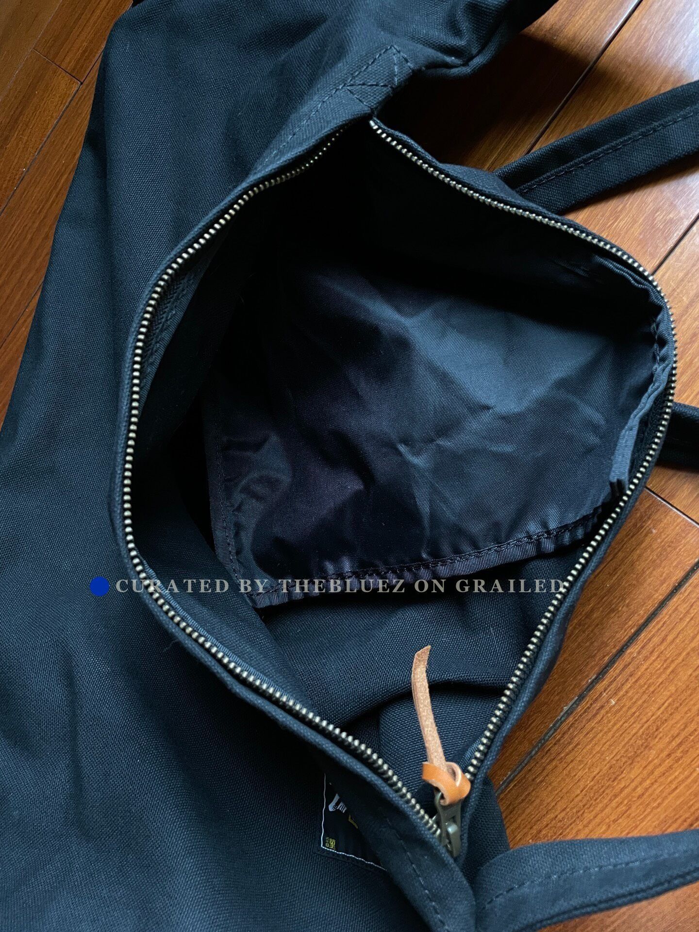 Kapital Kapital Wapi Sabi Canvas Leather Bucket Bag Special Size ONE SIZE - 5 Thumbnail