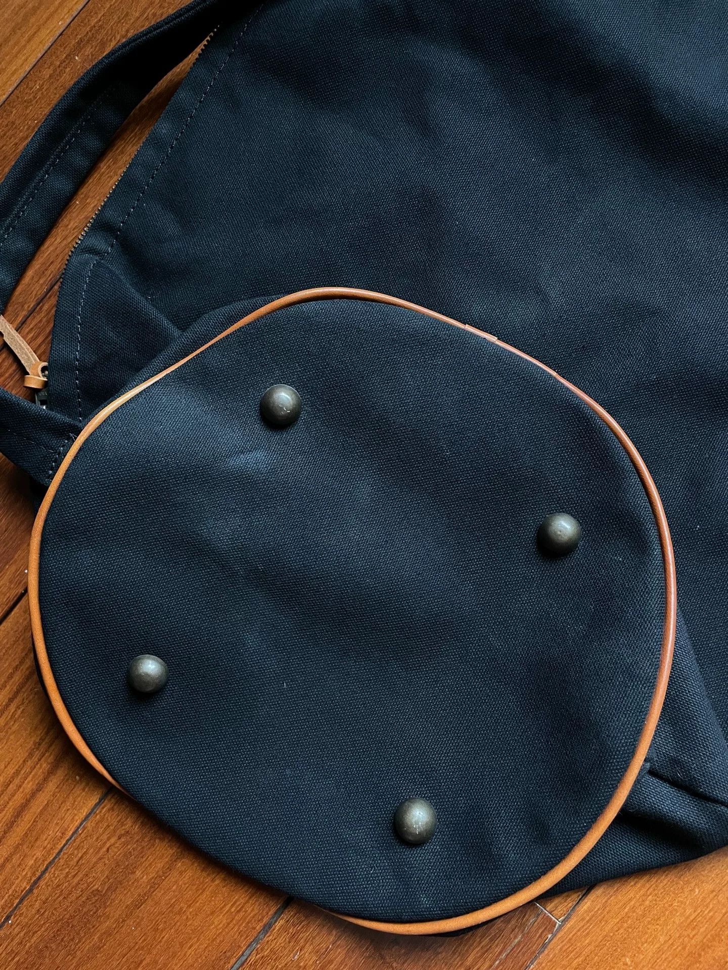 Kapital Kapital Wapi Sabi Canvas Leather Bucket Bag Special Size ONE SIZE - 6 Thumbnail