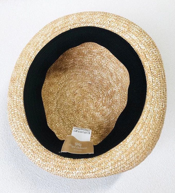 Nigel Cabourn Nigel Cabourn Patchwork Badge Straw Hat Size ONE SIZE - 5 Thumbnail