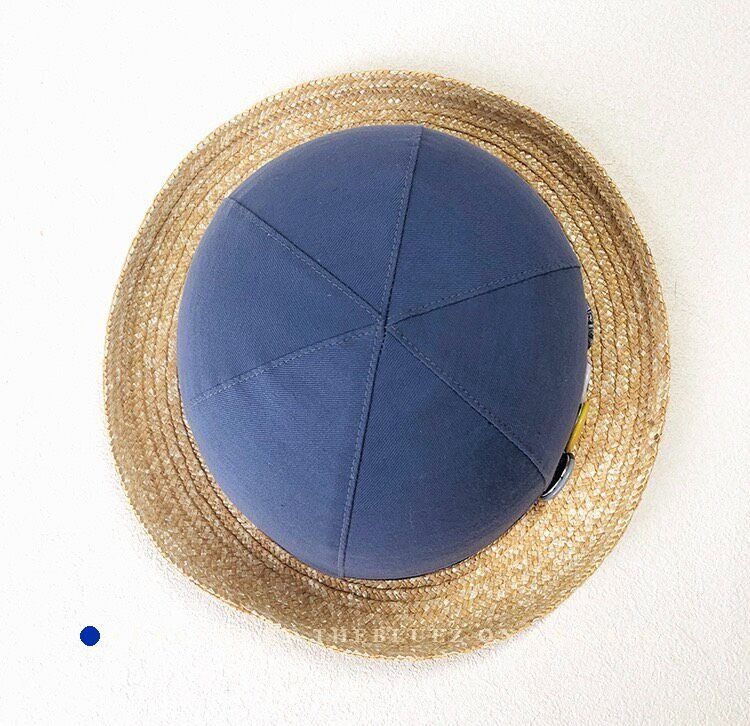 Nigel Cabourn Nigel Cabourn Patchwork Badge Straw Hat Size ONE SIZE - 2 Thumbnail