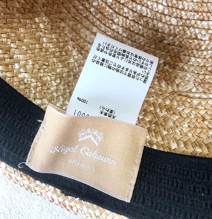 Nigel Cabourn Nigel Cabourn Patchwork Badge Straw Hat Size ONE SIZE - 6 Thumbnail