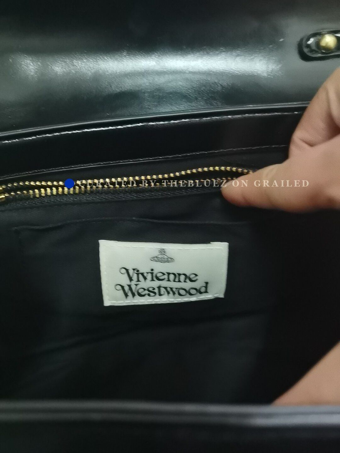 Vivienne Westwood Vivienne Westwood Black Patent Handbag Medium Size ONE SIZE - 4 Thumbnail