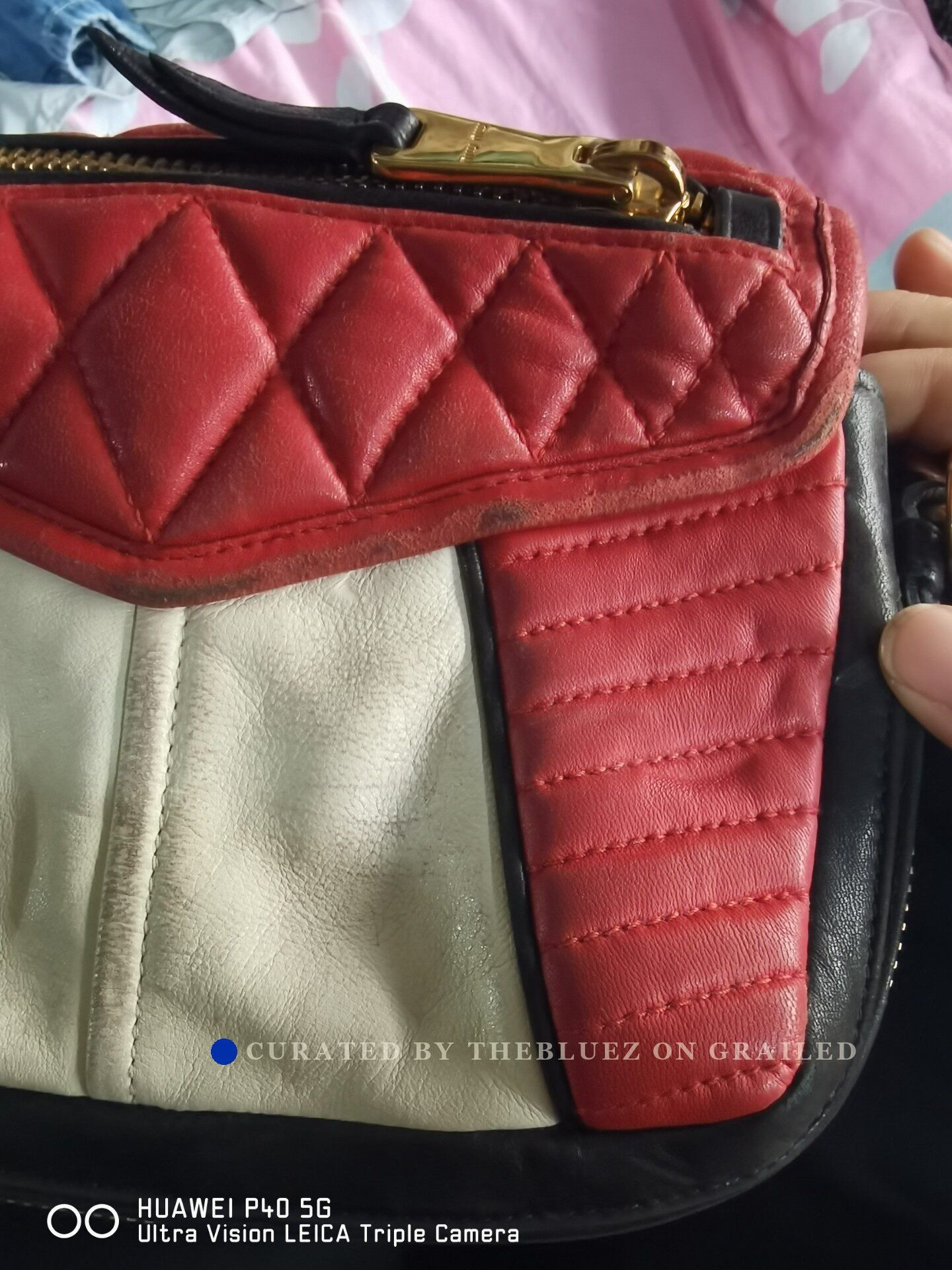 Miu Miu Miu Miu Color-Blocked Sheepskin Crossbody Bag Size ONE SIZE - 6 Thumbnail