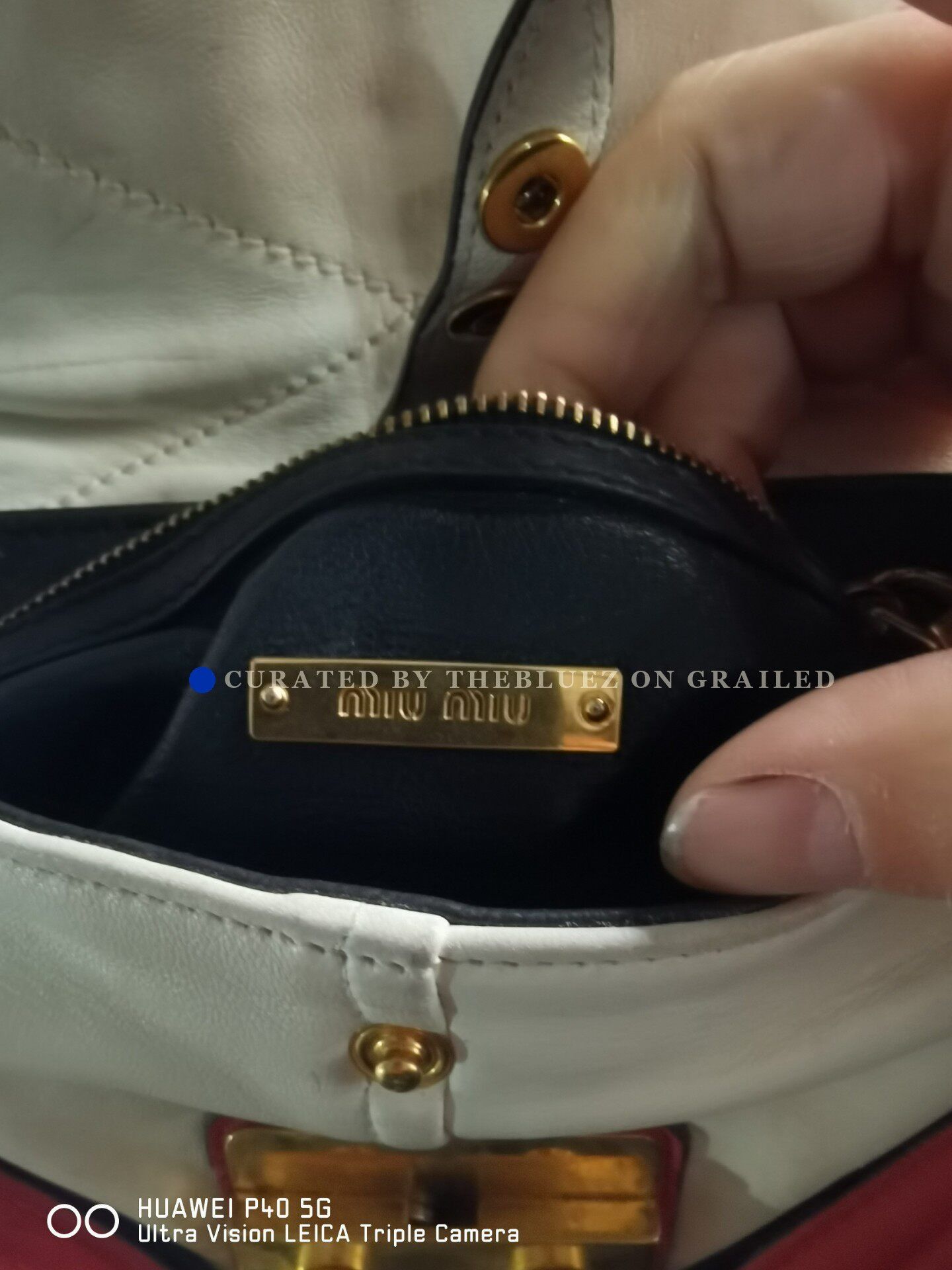 Miu Miu Miu Miu Color-Blocked Sheepskin Crossbody Bag Size ONE SIZE - 5 Thumbnail