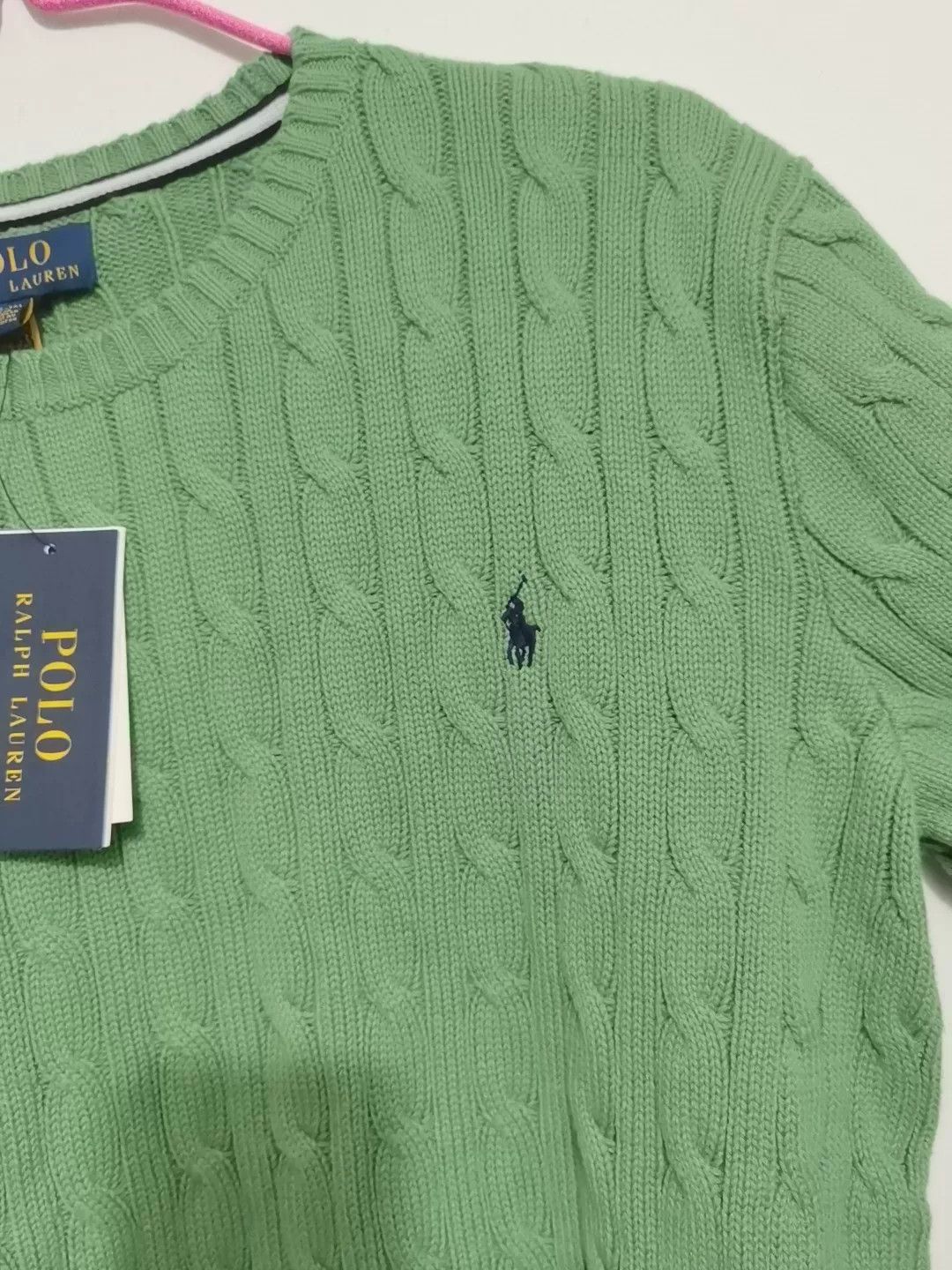 Polo Ralph Lauren Ralph Lauren Green Cable Sweater L Size US L / EU 52-54 / 3 - 3 Thumbnail