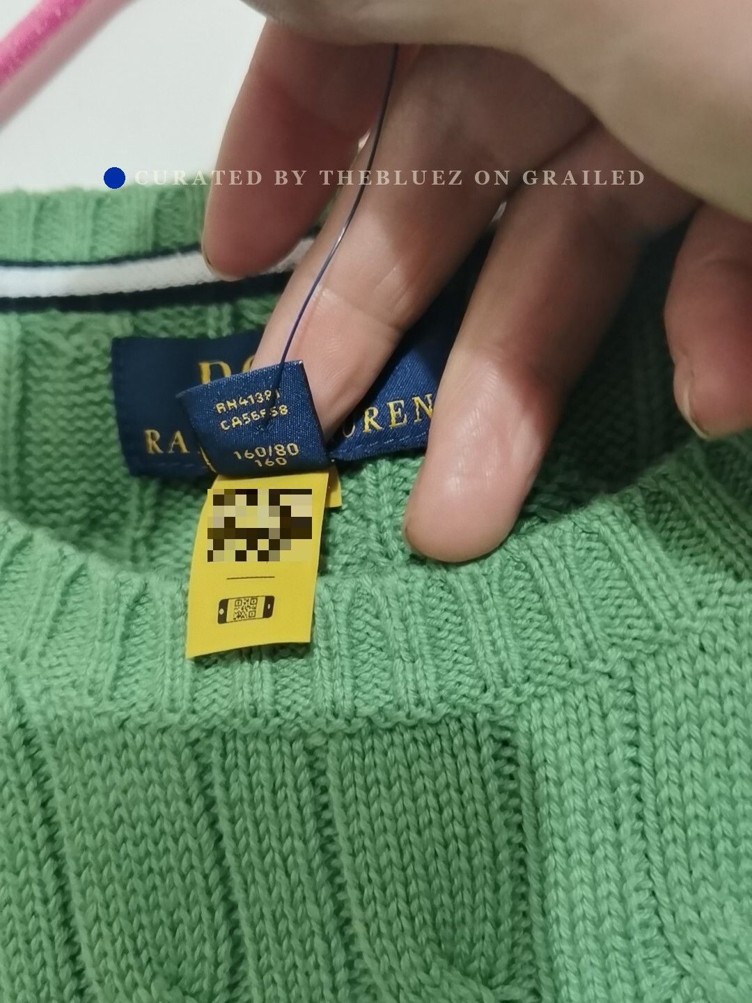 Polo Ralph Lauren Ralph Lauren Green Cable Sweater L Size US L / EU 52-54 / 3 - 6 Thumbnail
