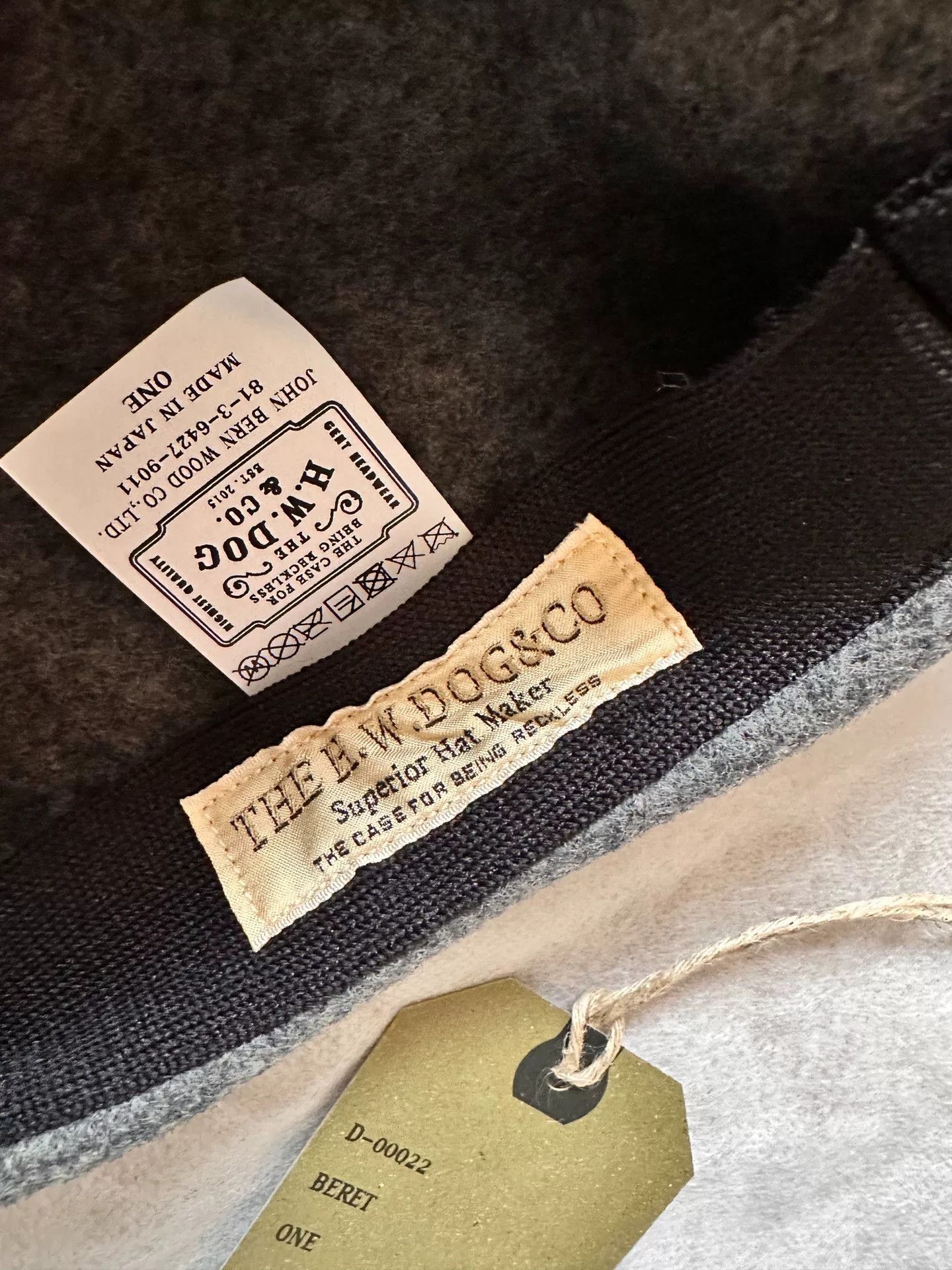 THE H.W.DOG&CO. THE H·W DOG Classic Large Beret Size ONE SIZE - 7 Thumbnail