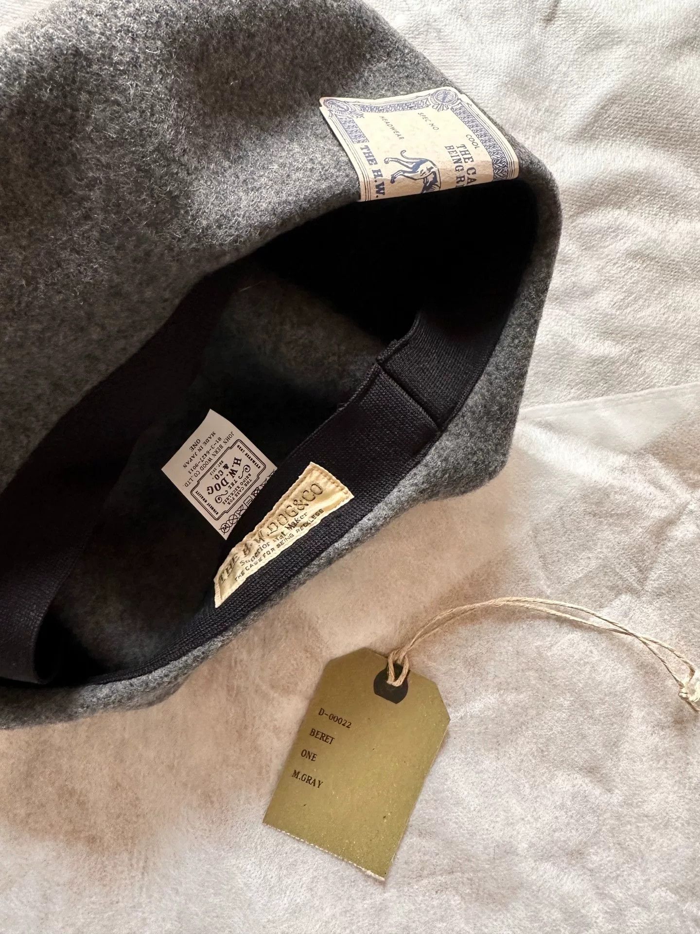 THE H.W.DOG&CO. THE H·W DOG Classic Large Beret Size ONE SIZE - 5 Thumbnail