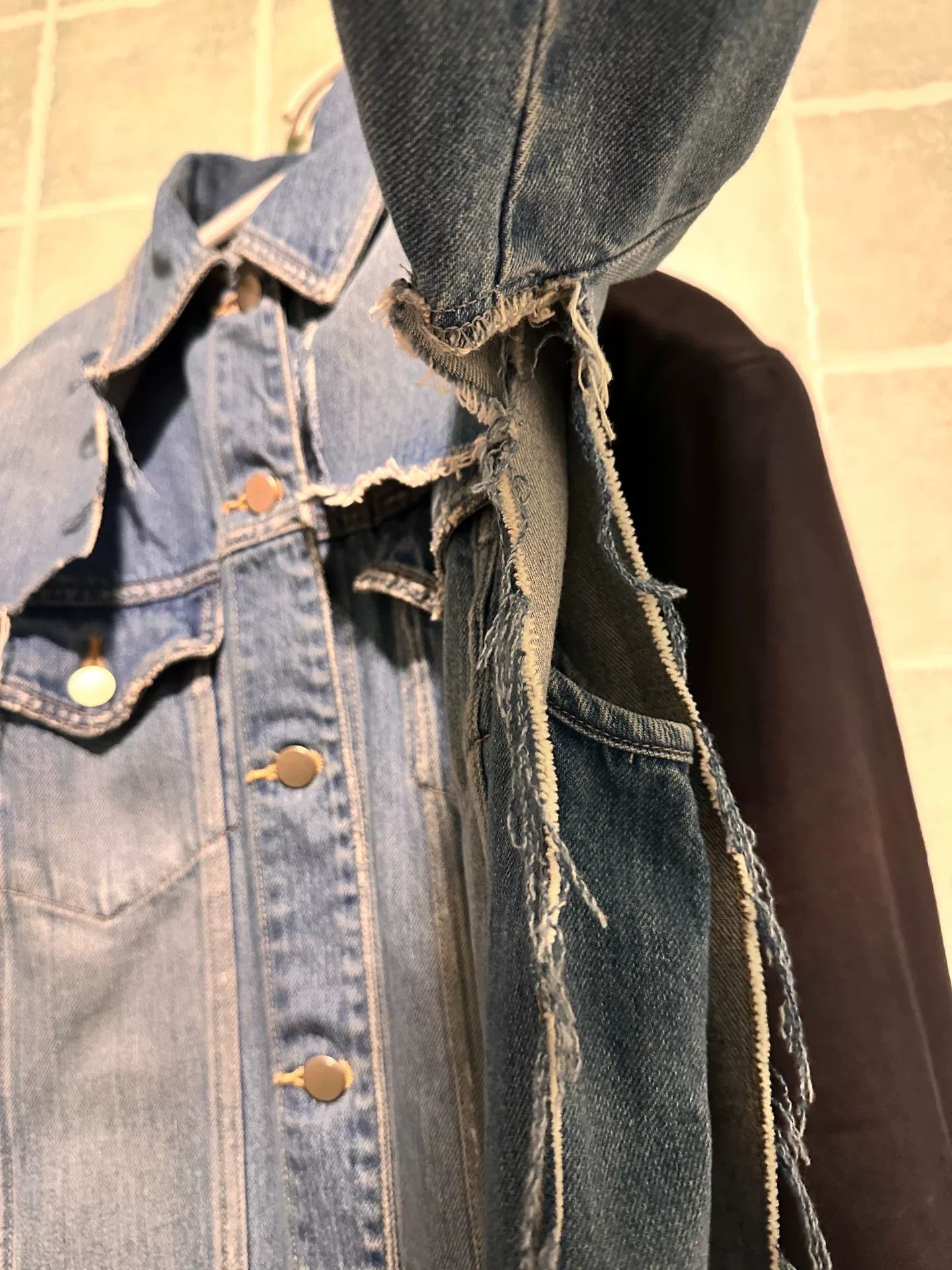 Pervert Japan-made Perverze Denim Deconstructed Jacket Size US M / EU 48-50 / 2 - 5 Thumbnail