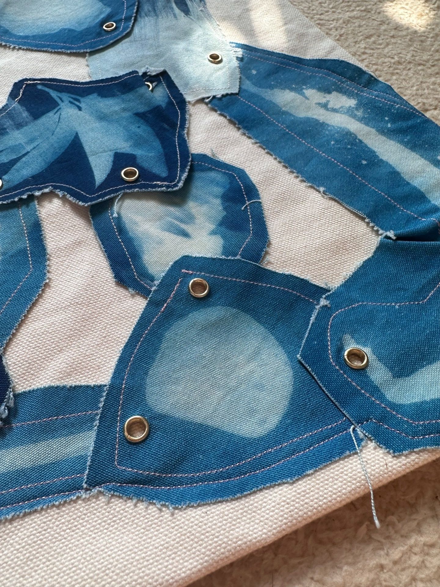 Other Kanami Fushio Japan Blue Patchwork Tote Size ONE SIZE - 4 Thumbnail