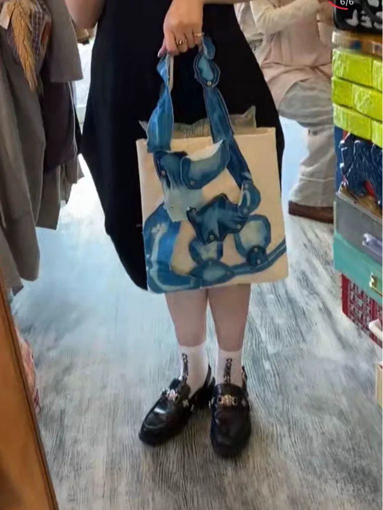 Other Kanami Fushio Japan Blue Patchwork Tote Size ONE SIZE - 2 Thumbnail