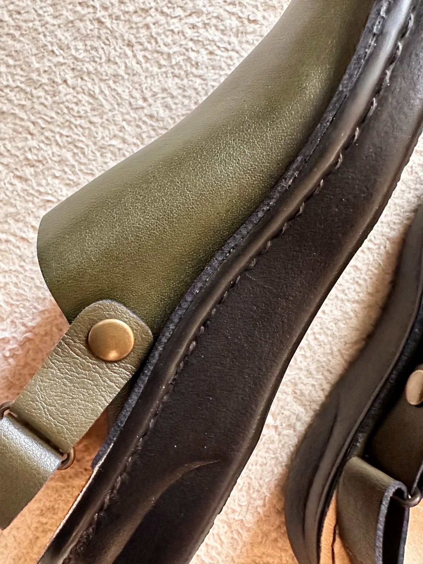 Other Kobe Japan Olive Green Leather Slippers Size US 5 / IT 35 - 5 Thumbnail